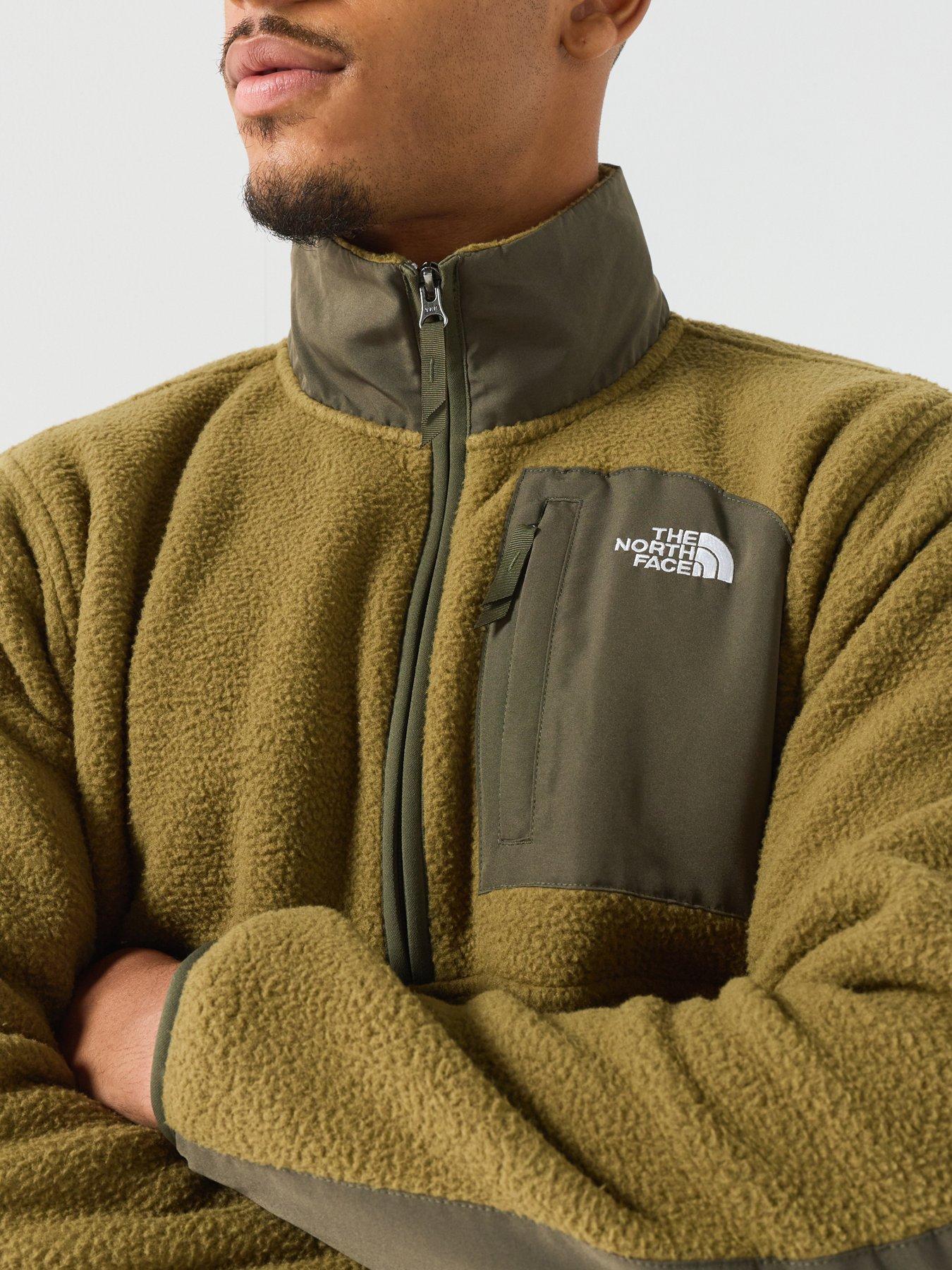 Image 6 of 6 of The North Face Mens Half Zip Zip Pocket Fleece Jacket - Green
