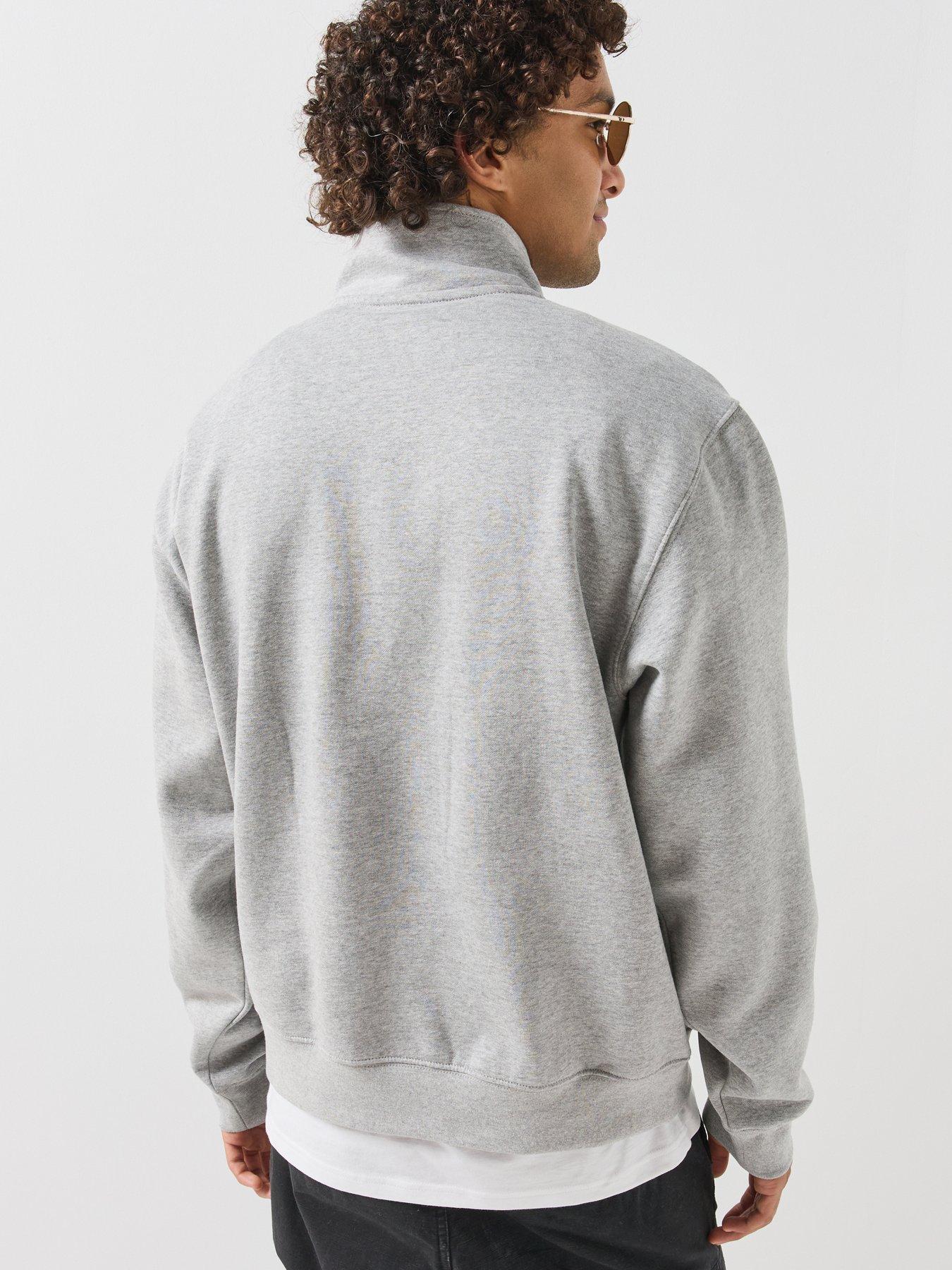 Image 2 of 6 of The North Face Mens Essential Simple Dome 1/4 Zip Fleece - Grey
