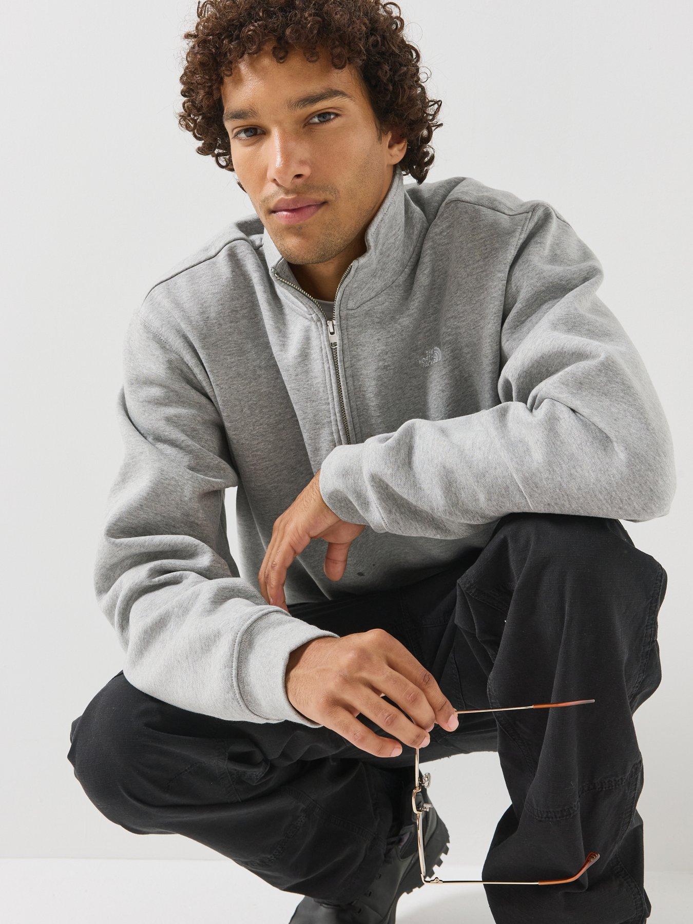 Image 5 of 6 of The North Face Mens Essential Simple Dome 1/4 Zip Fleece - Grey