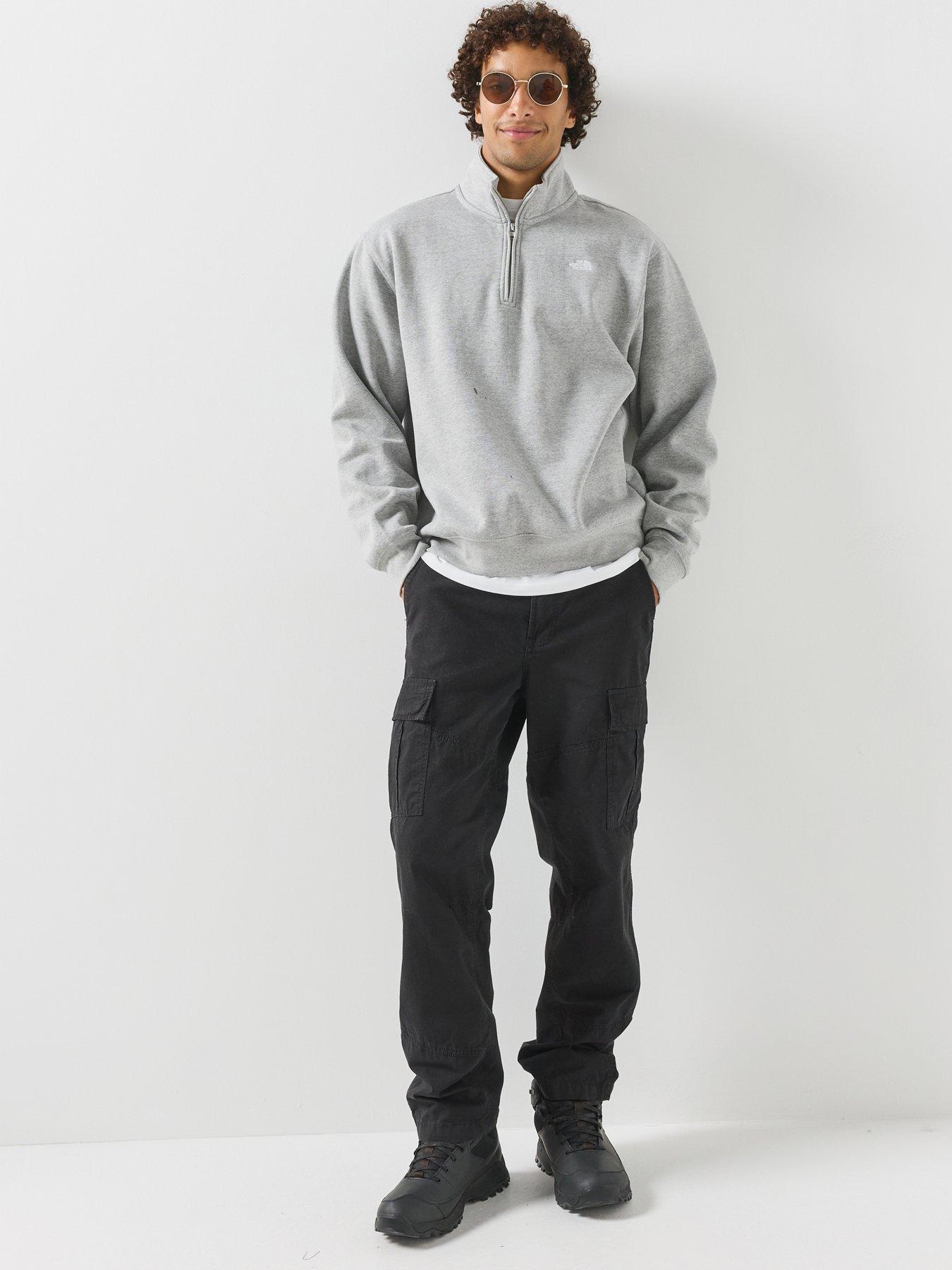 Image 6 of 6 of The North Face Mens Essential Simple Dome 1/4 Zip Fleece - Grey