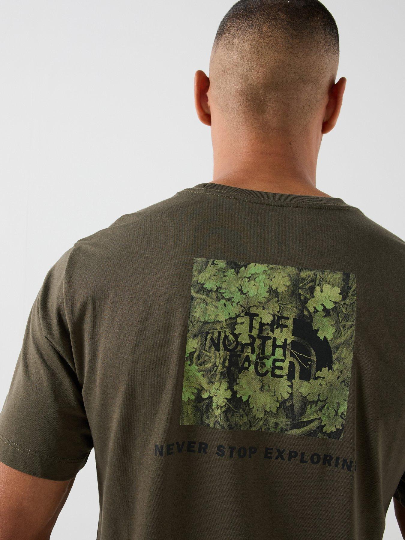 Image 5 of 7 of The North Face Men&rsquo;s Yosemite Oak Box NSE Regular T-Shirt - New Taupe Green