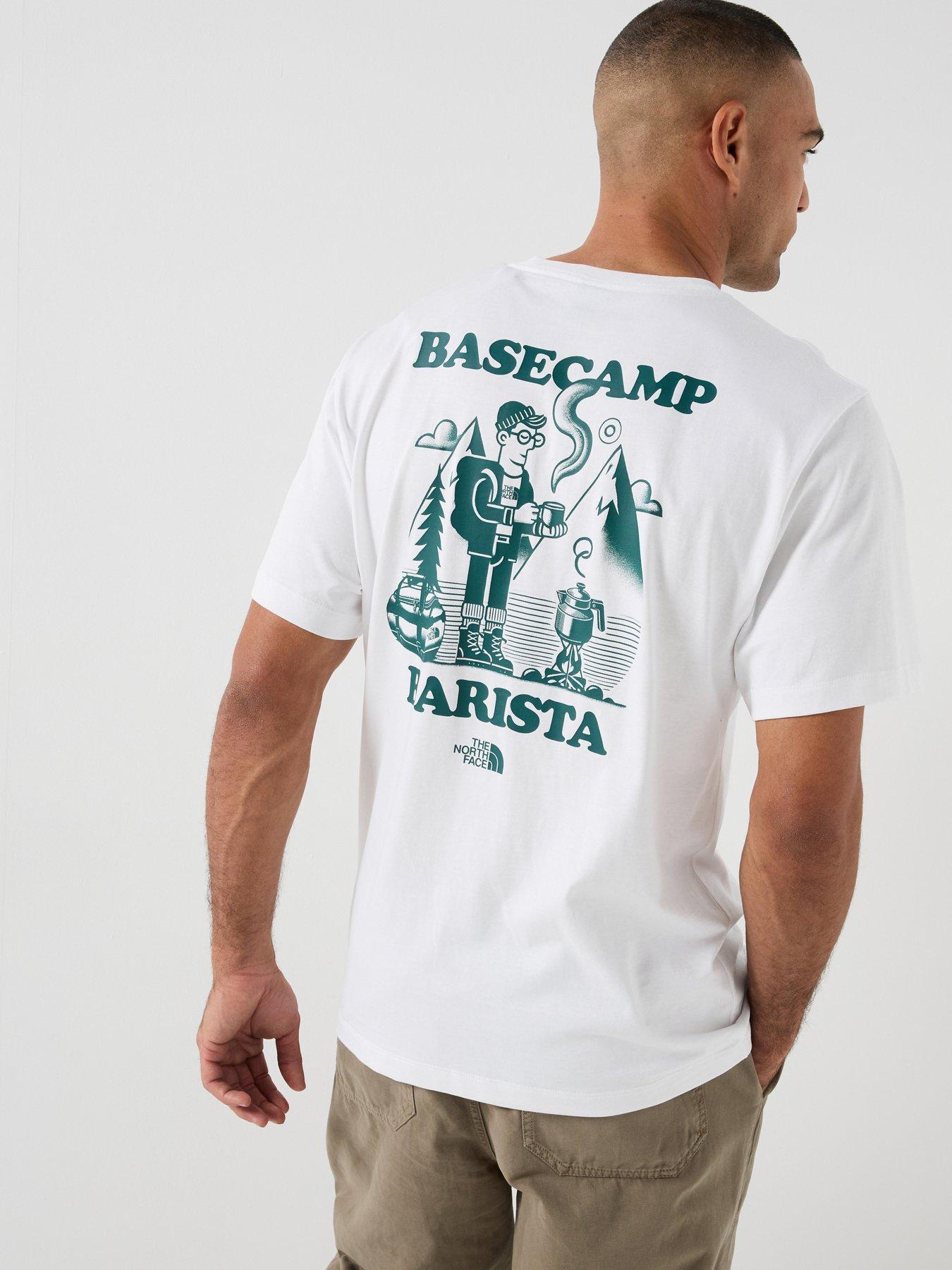 The North Face Mens Basecamp Barista Relaxed Graphic T-shirt - White