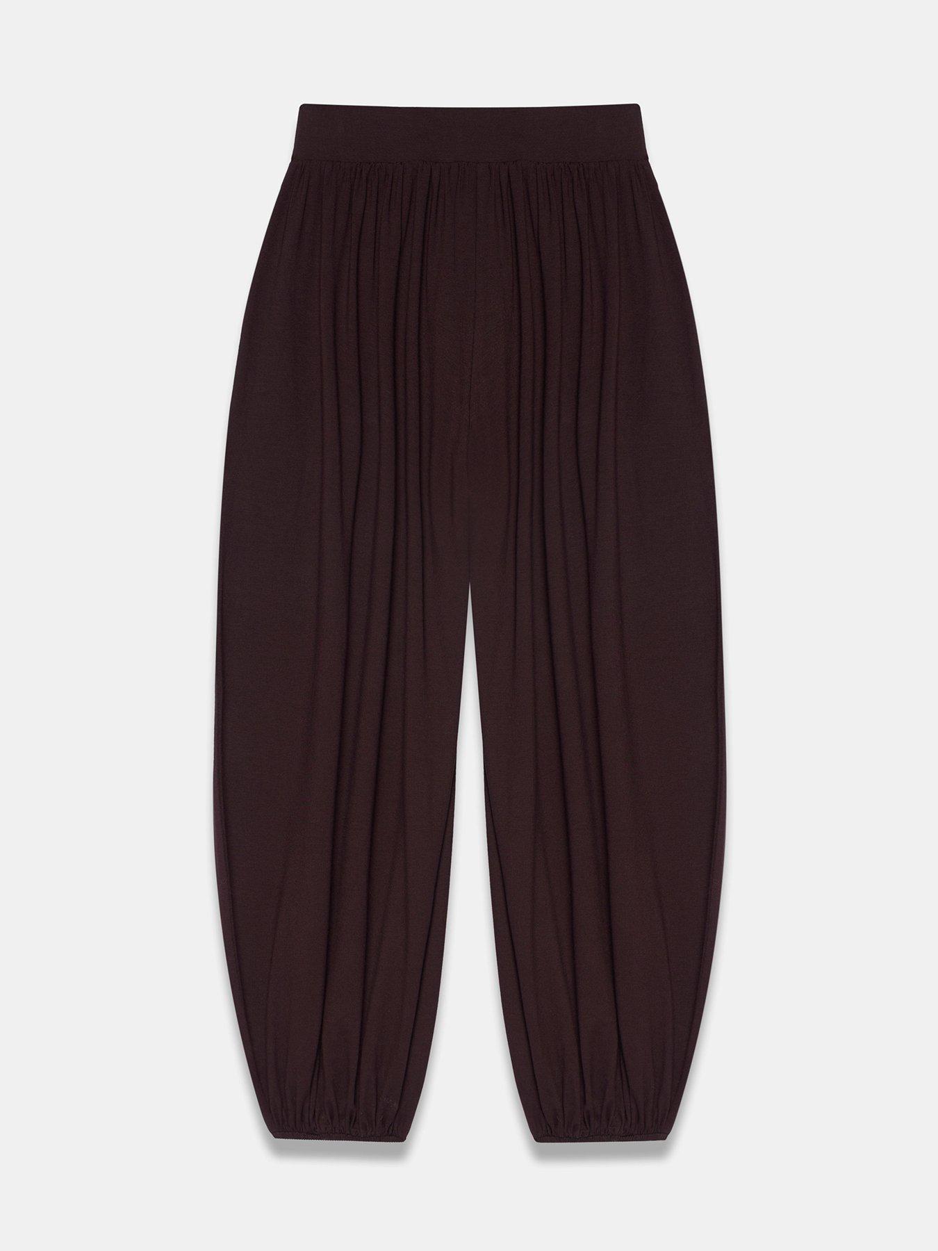 Image 5 of 6 of Mint Velvet Jersey Balloon Trouser - Brown