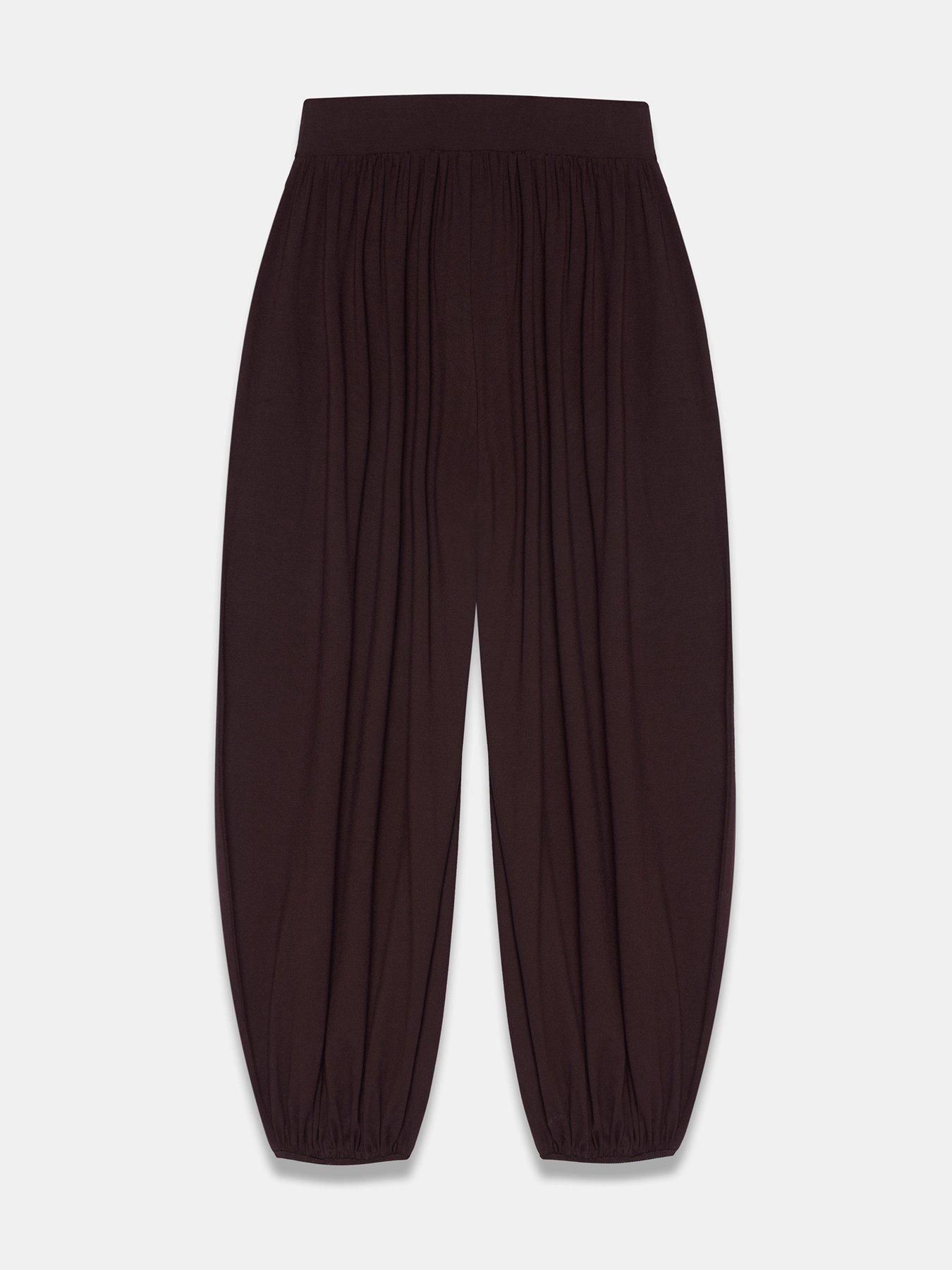 Image 6 of 6 of Mint Velvet Jersey Balloon Trouser - Brown