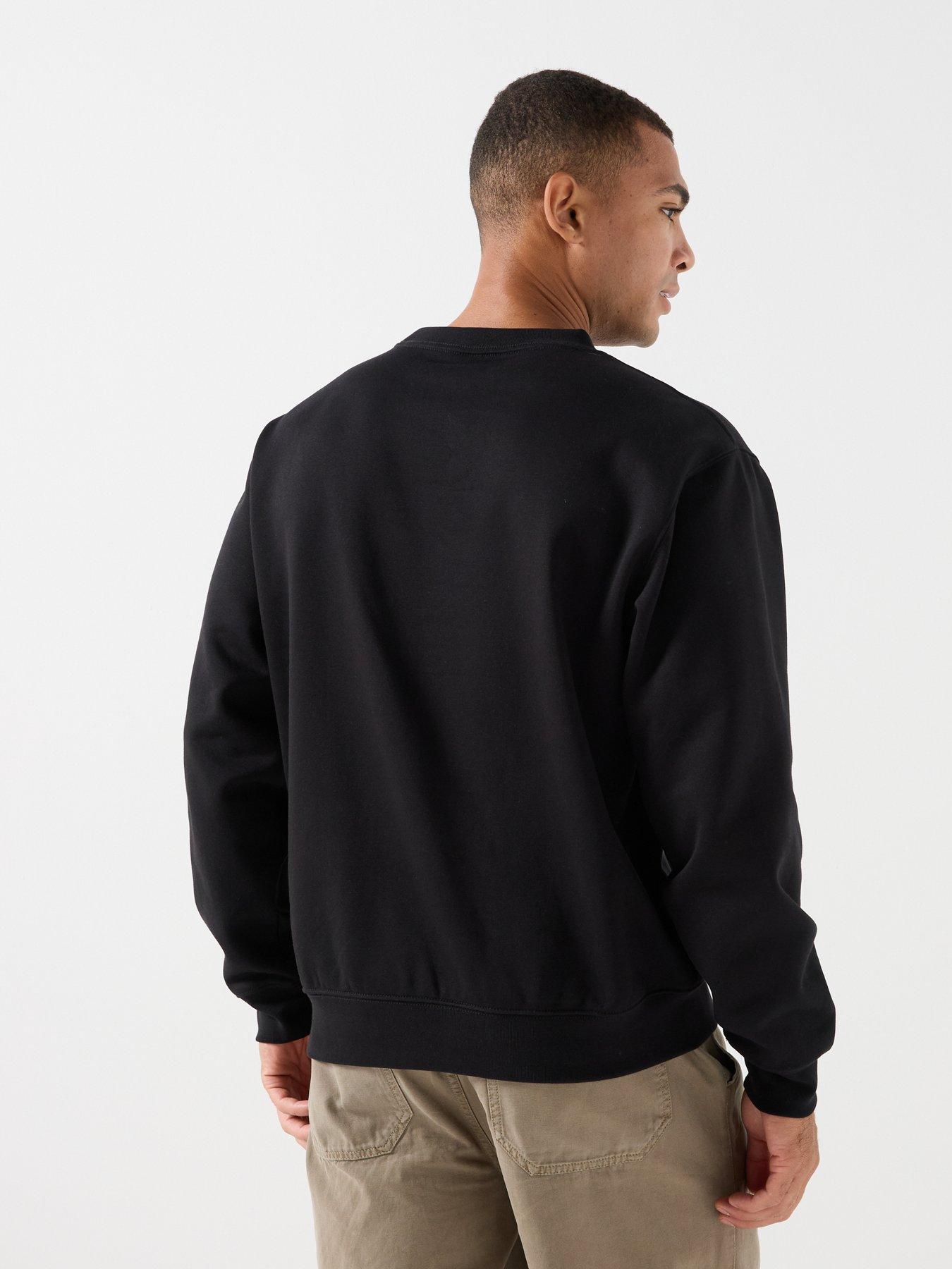 Image 2 of 6 of The North Face Mens Relaxed Crew Neck Sweatshirt - Black