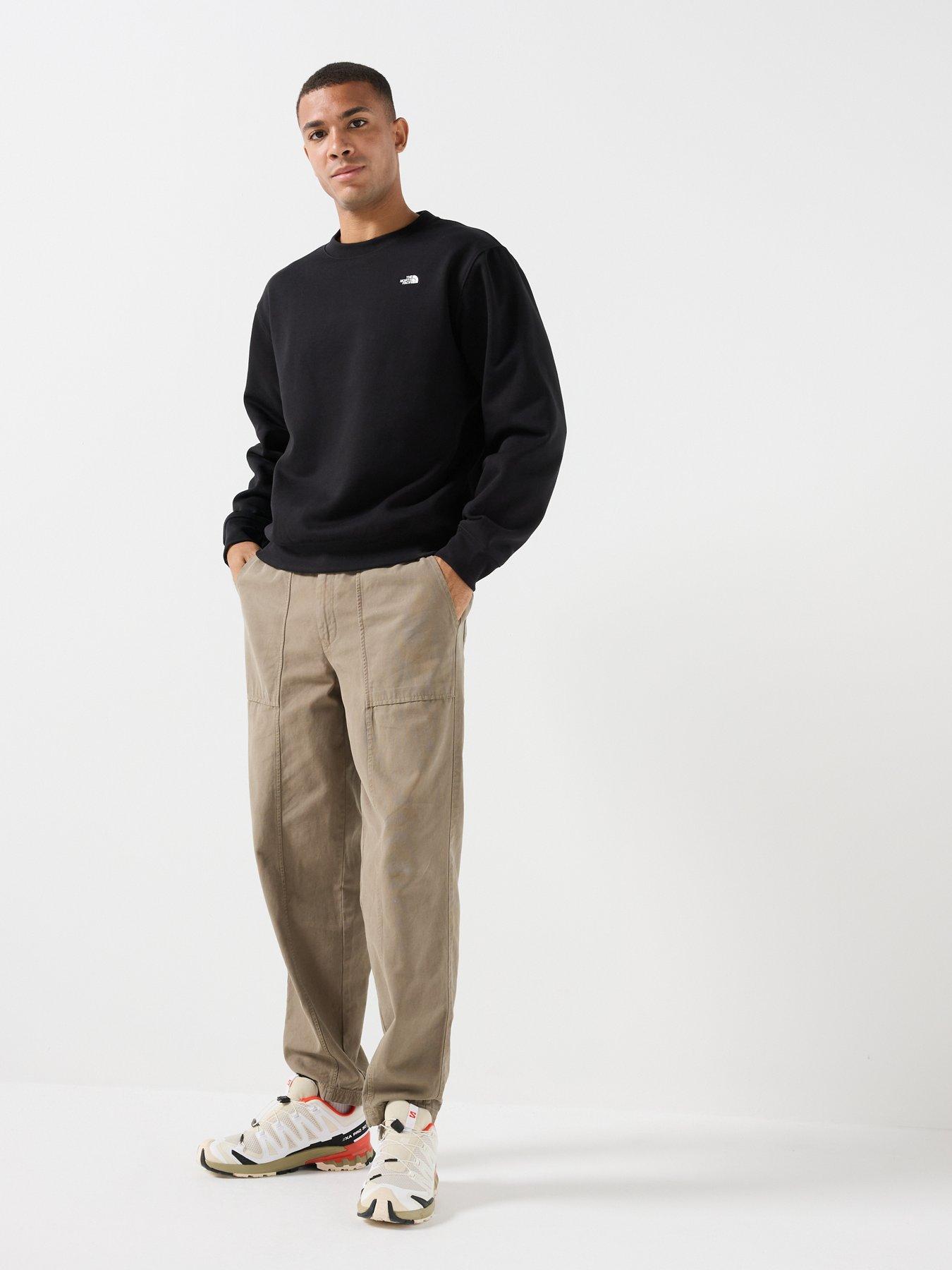 Image 3 of 6 of The North Face Mens Relaxed Crew Neck Sweatshirt - Black