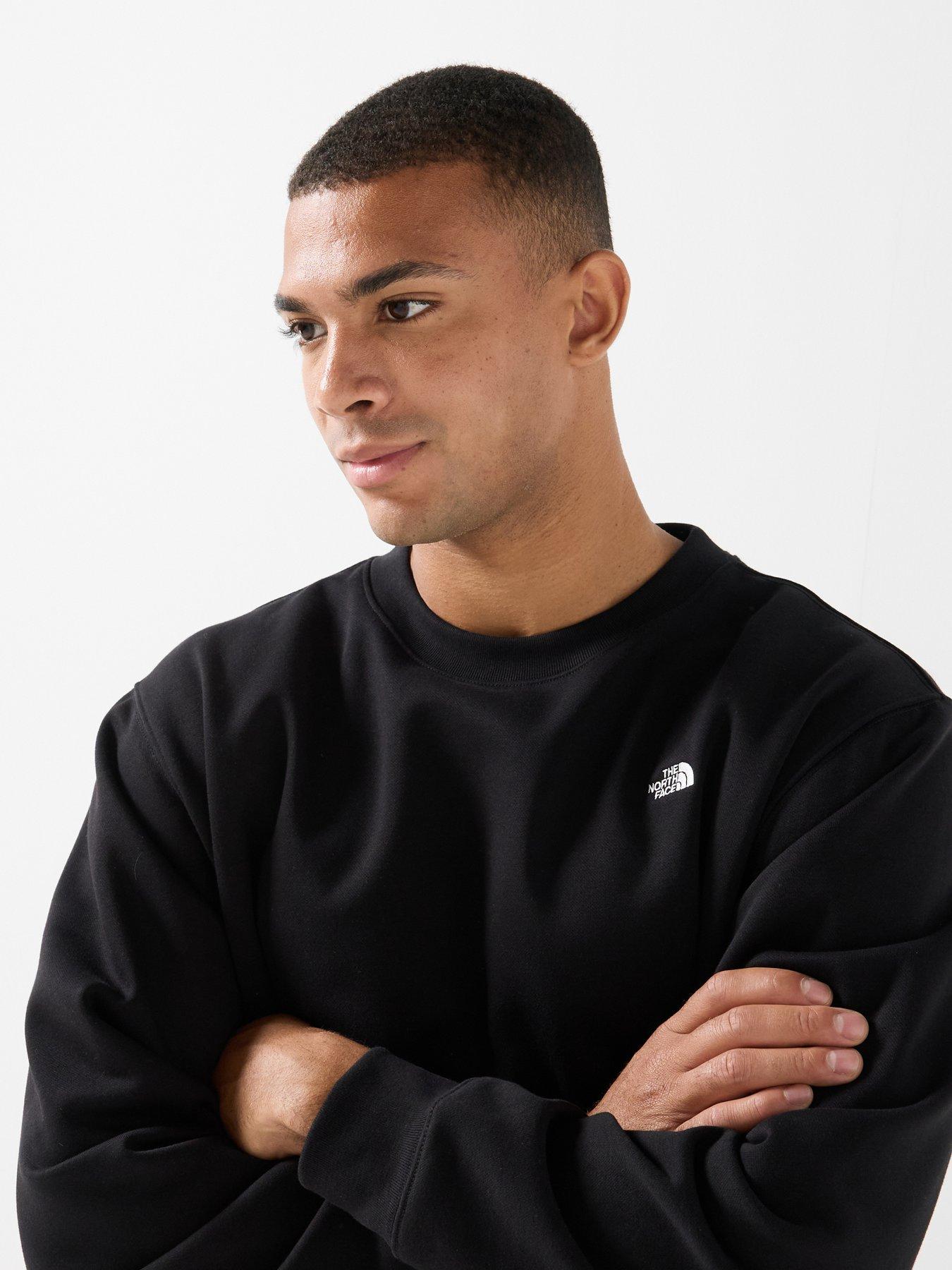 Image 4 of 6 of The North Face Mens Relaxed Crew Neck Sweatshirt - Black
