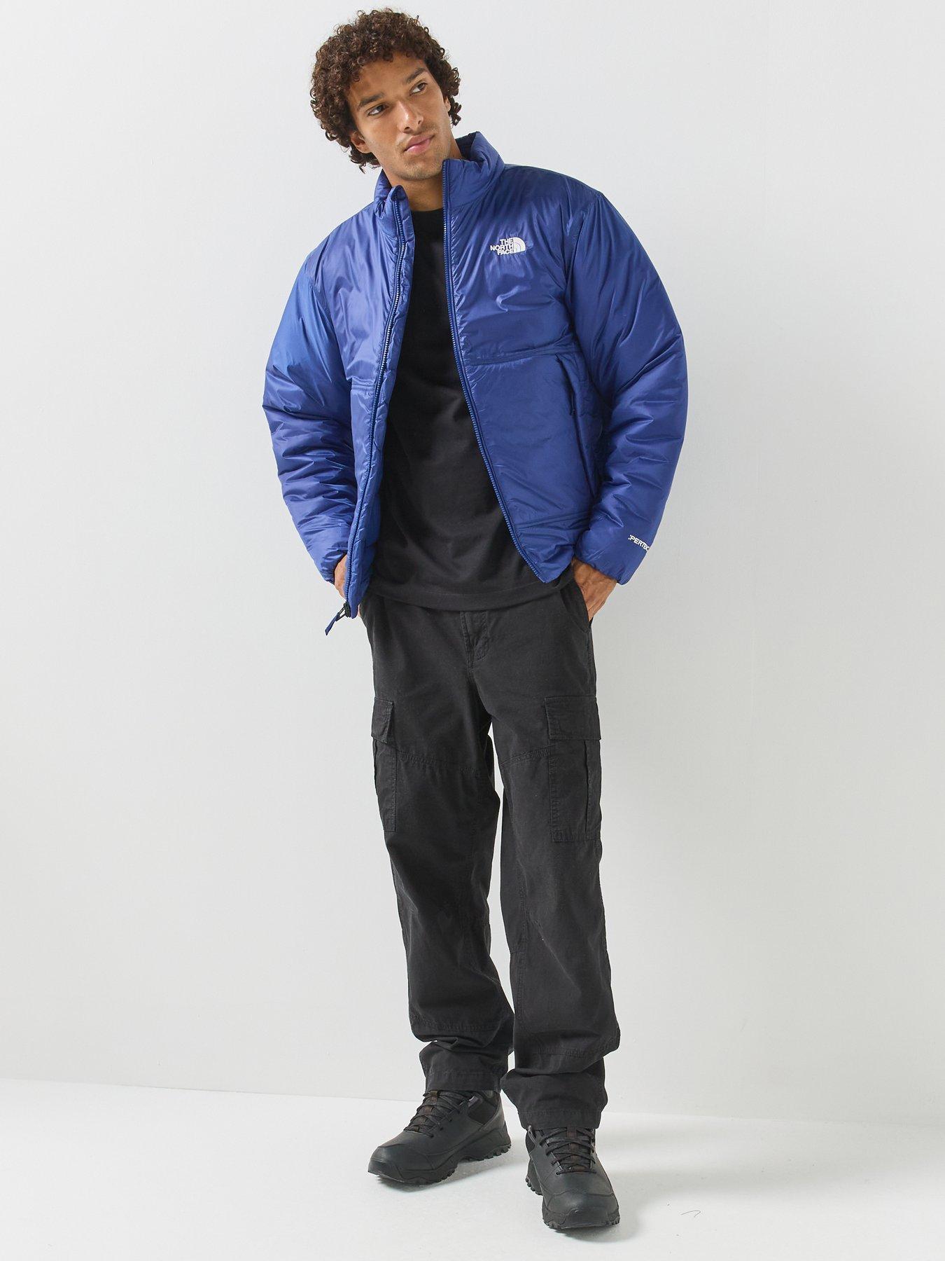Image 3 of 6 of The North Face Mens Pertex Explore Full Zip Stand Collar Jacket - Blue