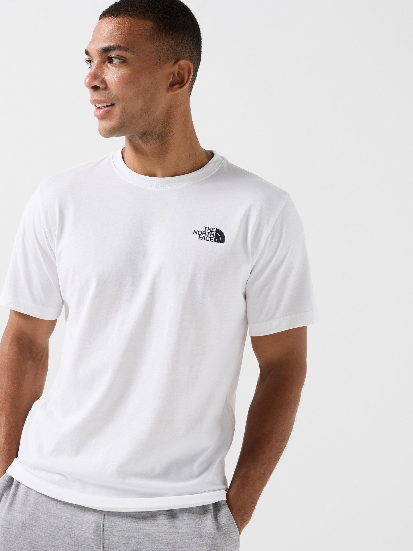 Image 2 of 5 of The North Face Mens Vertical Back Logo Graphic T-Shirt - White