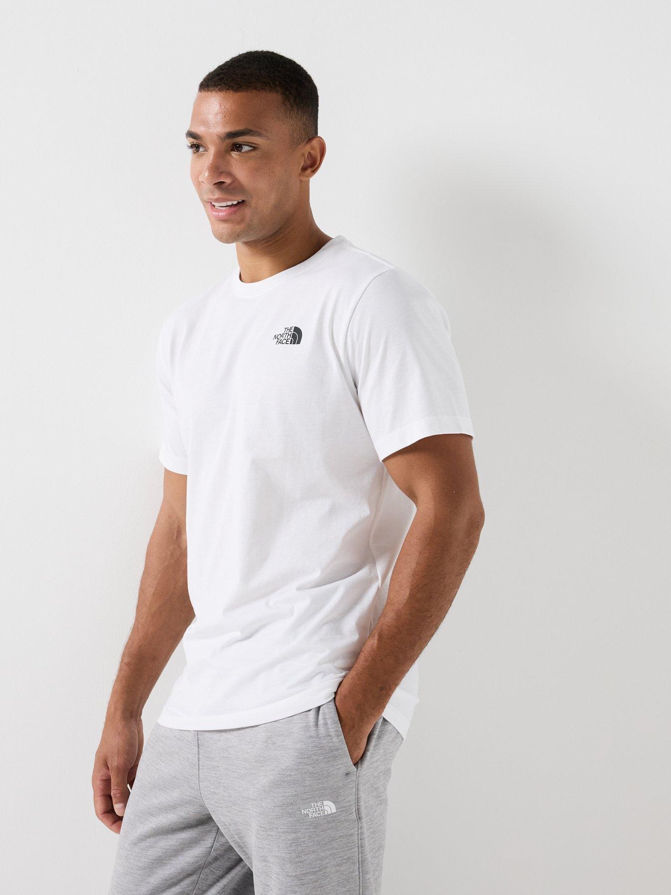 Image 5 of 5 of The North Face Mens Vertical Back Logo Graphic T-Shirt - White