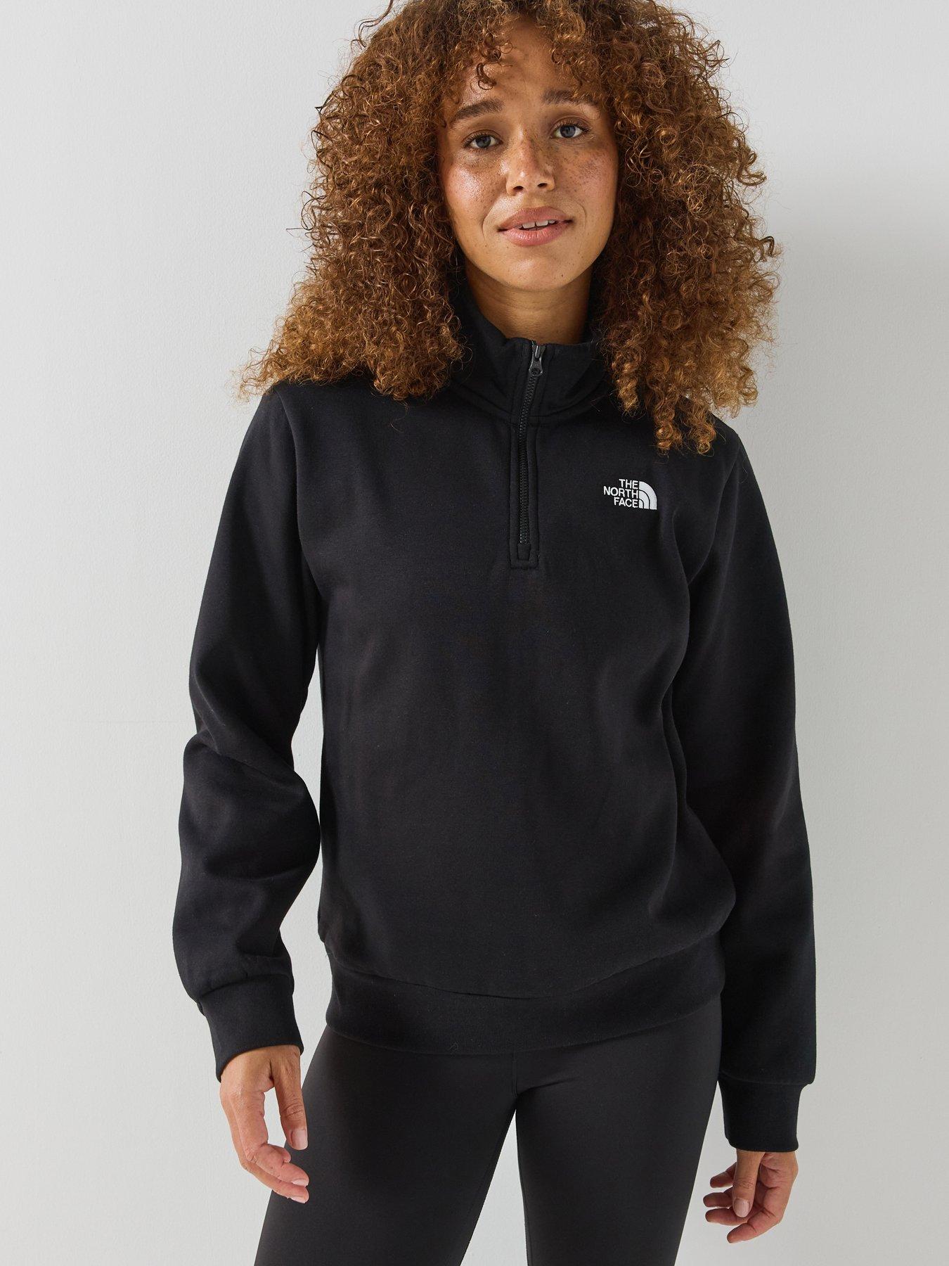 Image 1 of 6 of The North Face The North Face Womens Evolution Simple Dome 1/4 Zip Fleece - Black