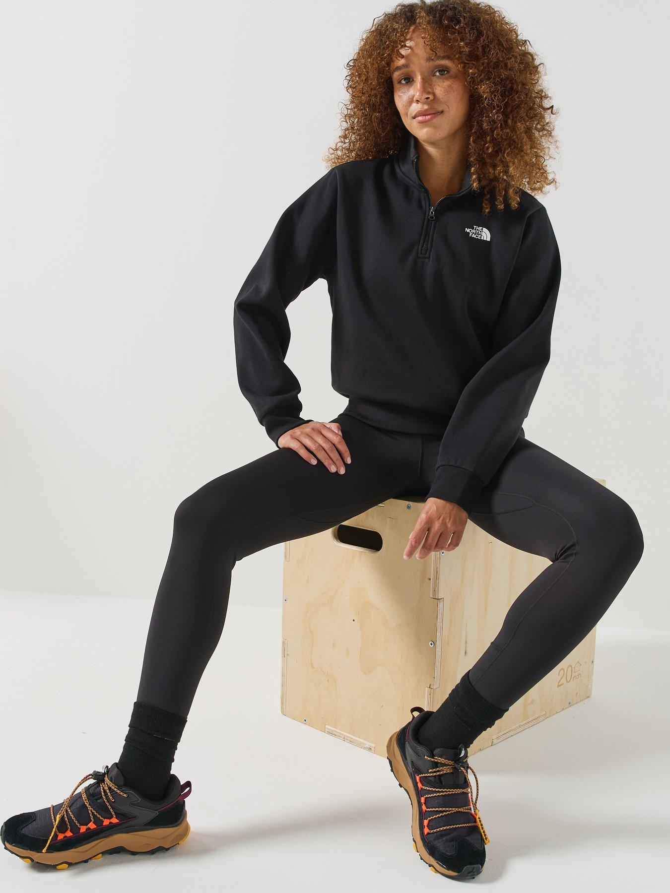 Image 5 of 6 of The North Face The North Face Womens Evolution Simple Dome 1/4 Zip Fleece - Black