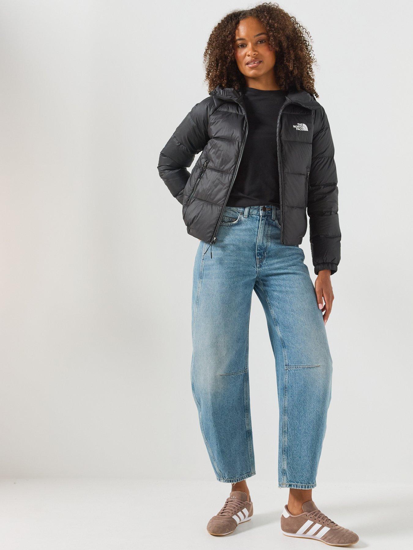 Image 3 of 6 of The North Face Womens Hydrenalite Down Hooded Quilted Jacket - Black