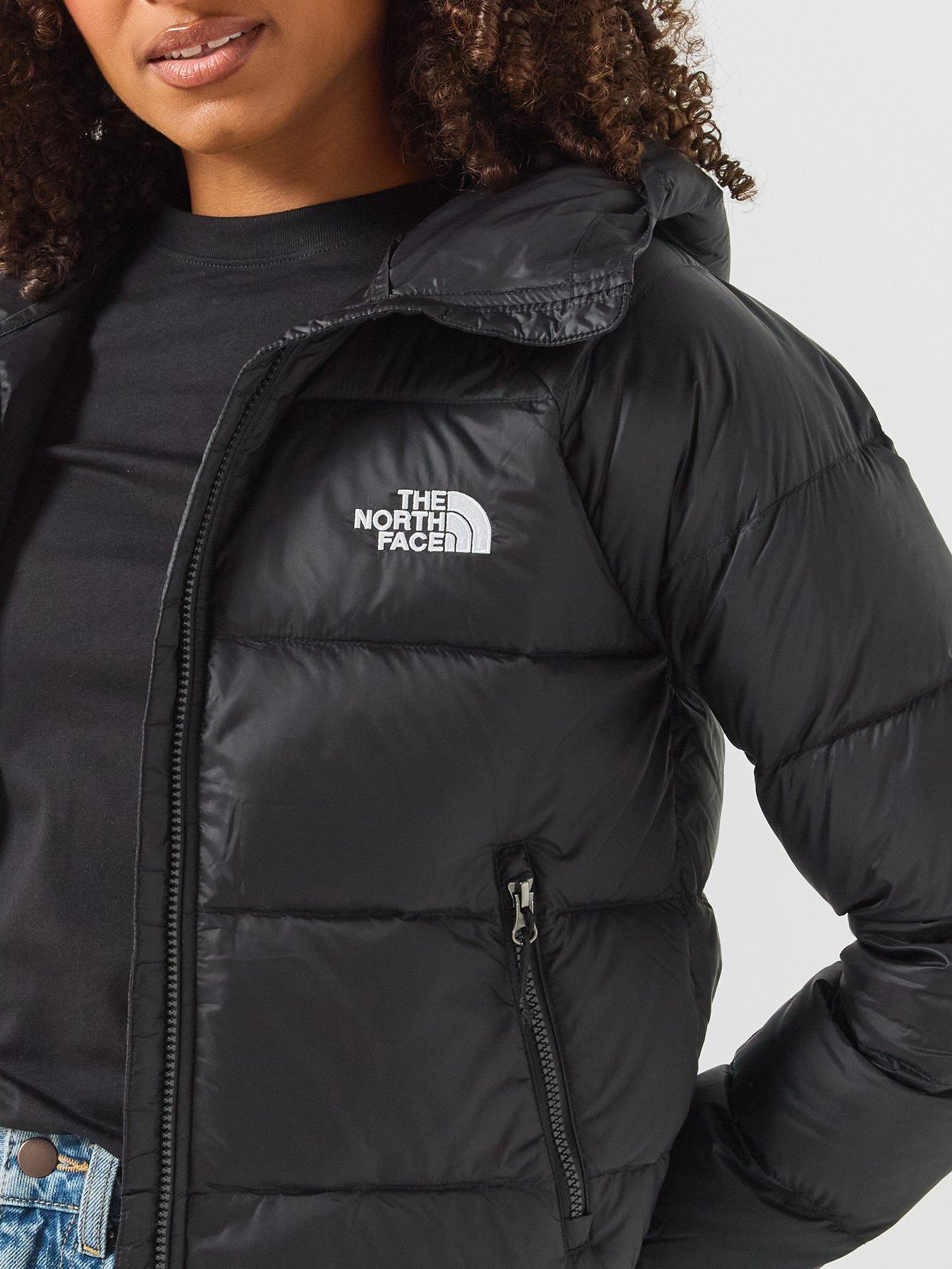 Image 4 of 6 of The North Face Womens Hydrenalite Down Hooded Quilted Jacket - Black