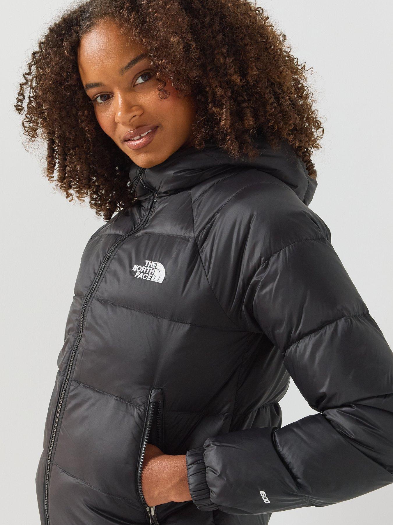 Image 5 of 6 of The North Face Womens Hydrenalite Down Hooded Quilted Jacket - Black
