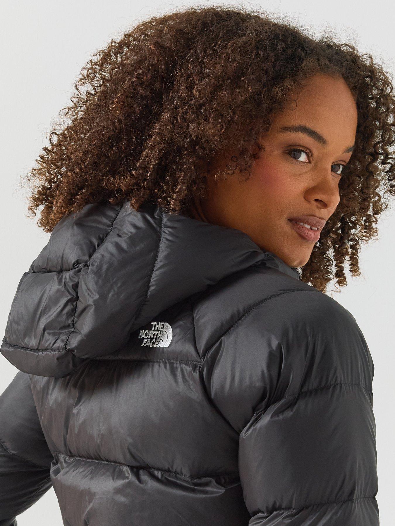 Image 6 of 6 of The North Face Womens Hydrenalite Down Hooded Quilted Jacket - Black