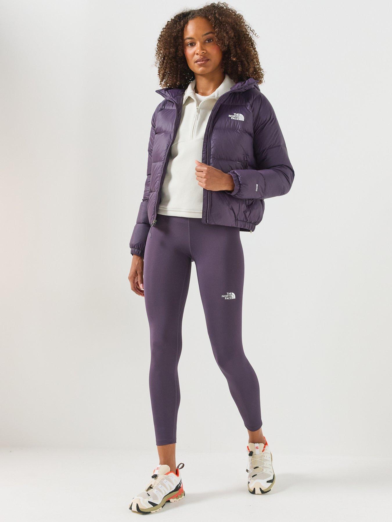 Image 3 of 6 of The North Face Womens Hooded Quilted Down Padded Jacket - Purple