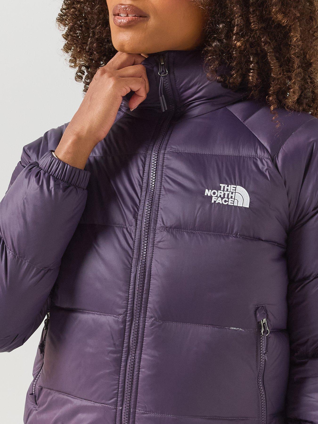 Image 4 of 6 of The North Face Womens Hooded Quilted Down Padded Jacket - Purple