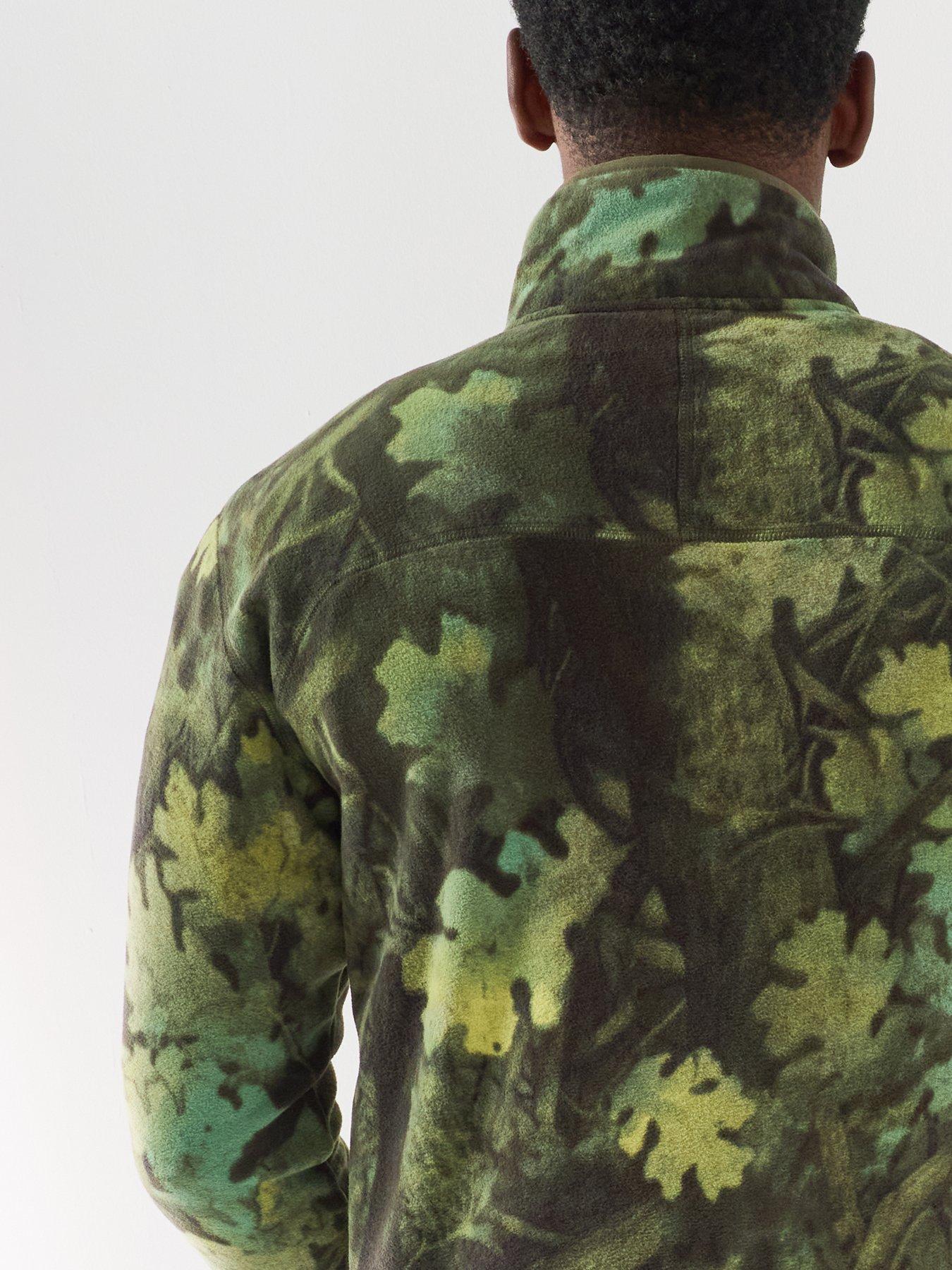 Image 5 of 6 of The North Face Mens Novelty Logo Glacier 1/4 Zip Fleece - Green