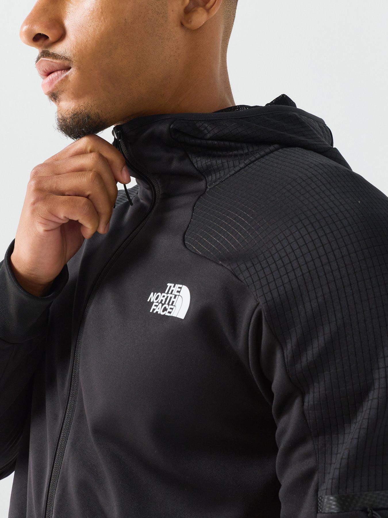 Image 4 of 5 of The North Face Mens Mountain Athletics Full Zip Fleece Jacket - Black