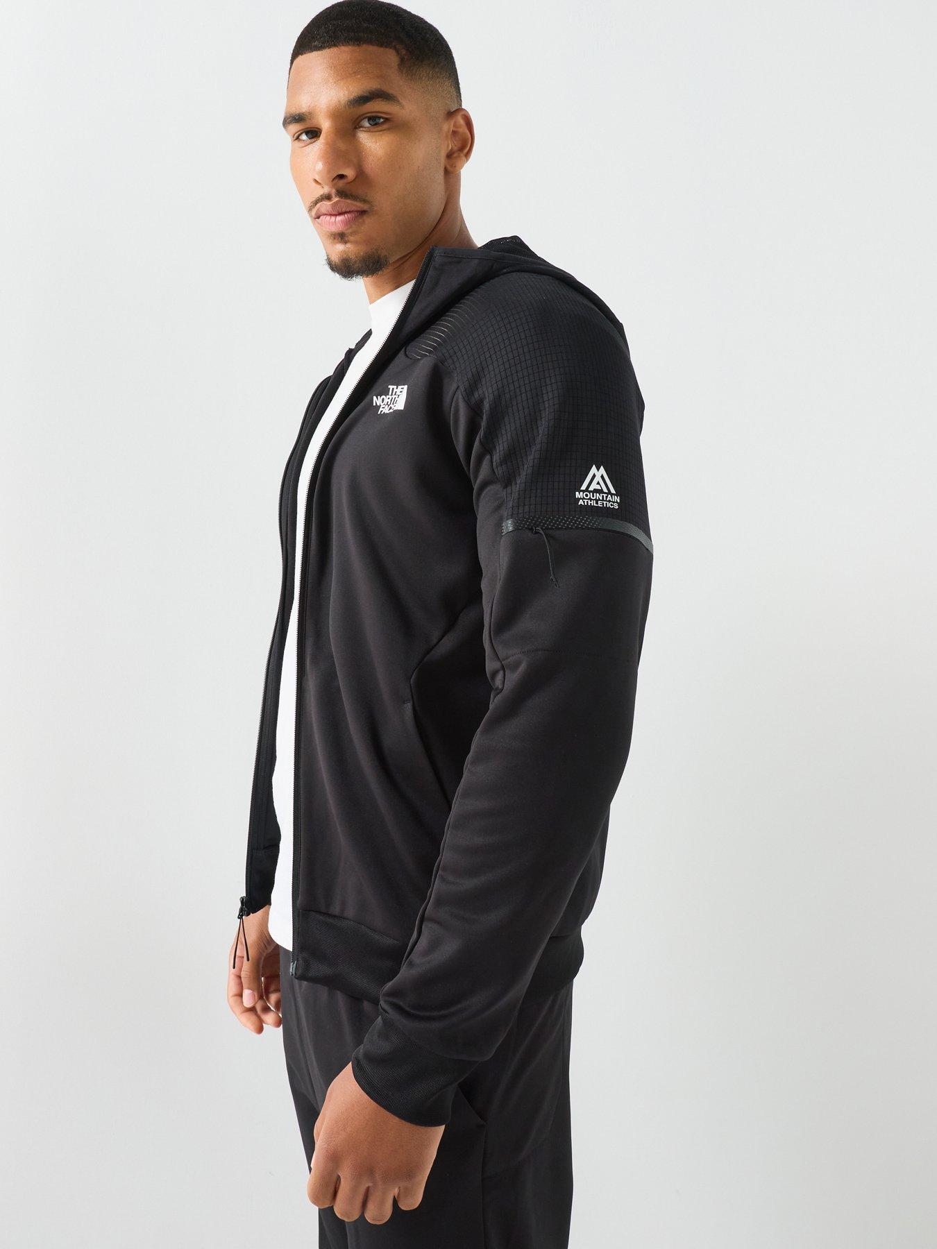 Image 5 of 5 of The North Face Mens Mountain Athletics Full Zip Fleece Jacket - Black