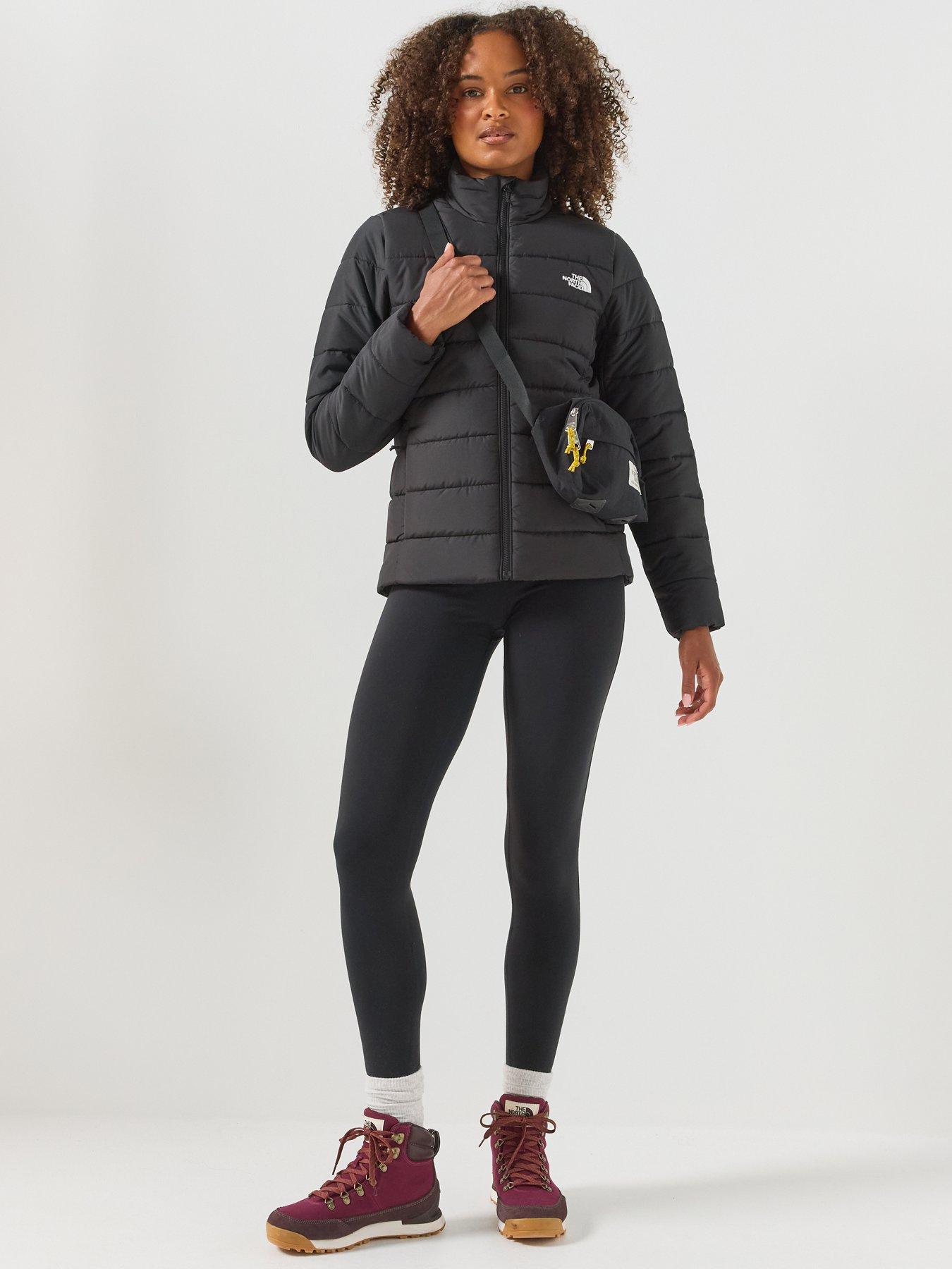 Image 3 of 6 of The North Face Womens WindWall Padded Full Zip Jacket - Black