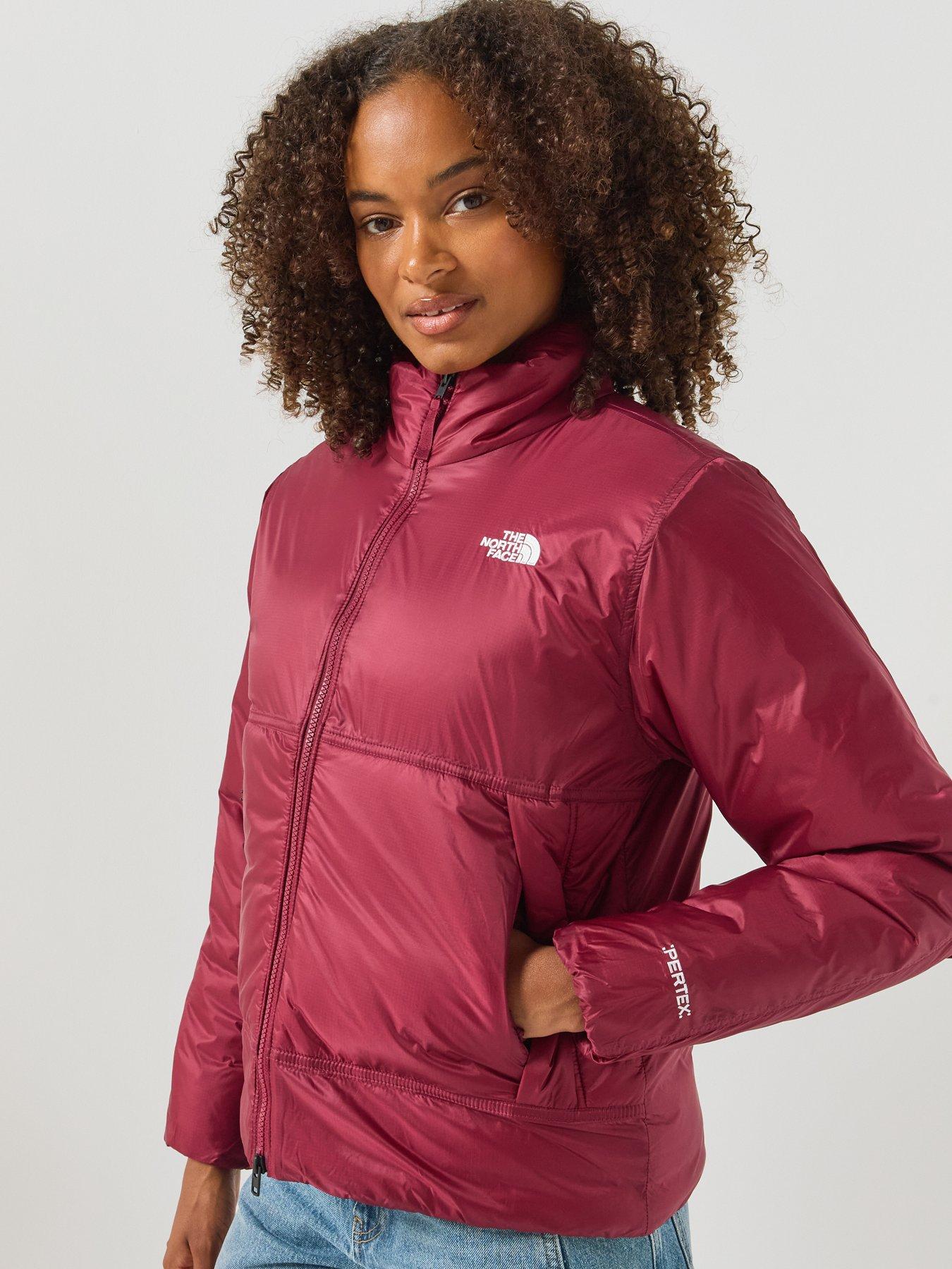 Image 1 of 6 of The North Face Womens Pertex Insulated Full Zip Jacket - Dark Red
