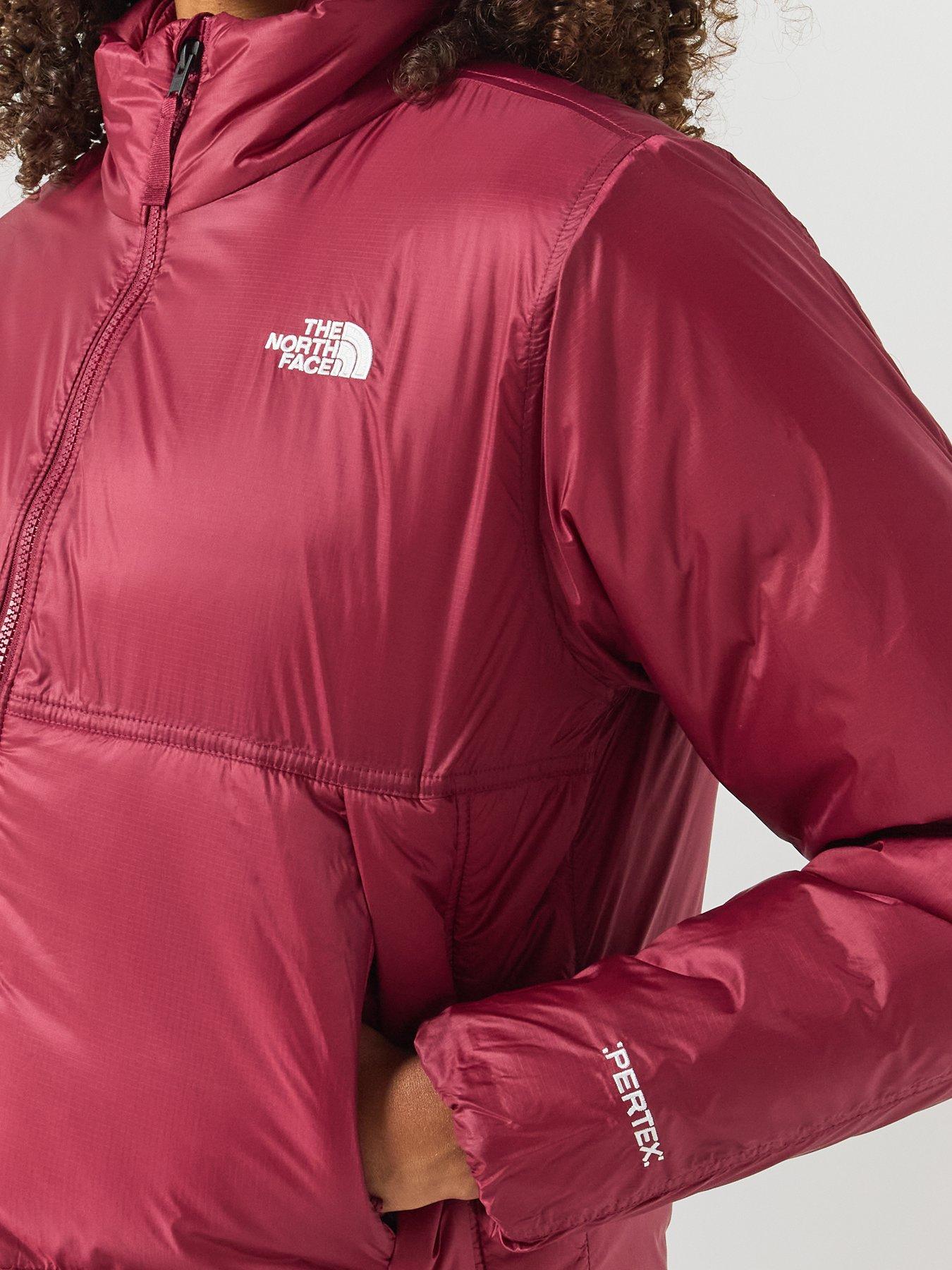Image 5 of 6 of The North Face Womens Pertex Insulated Full Zip Jacket - Dark Red