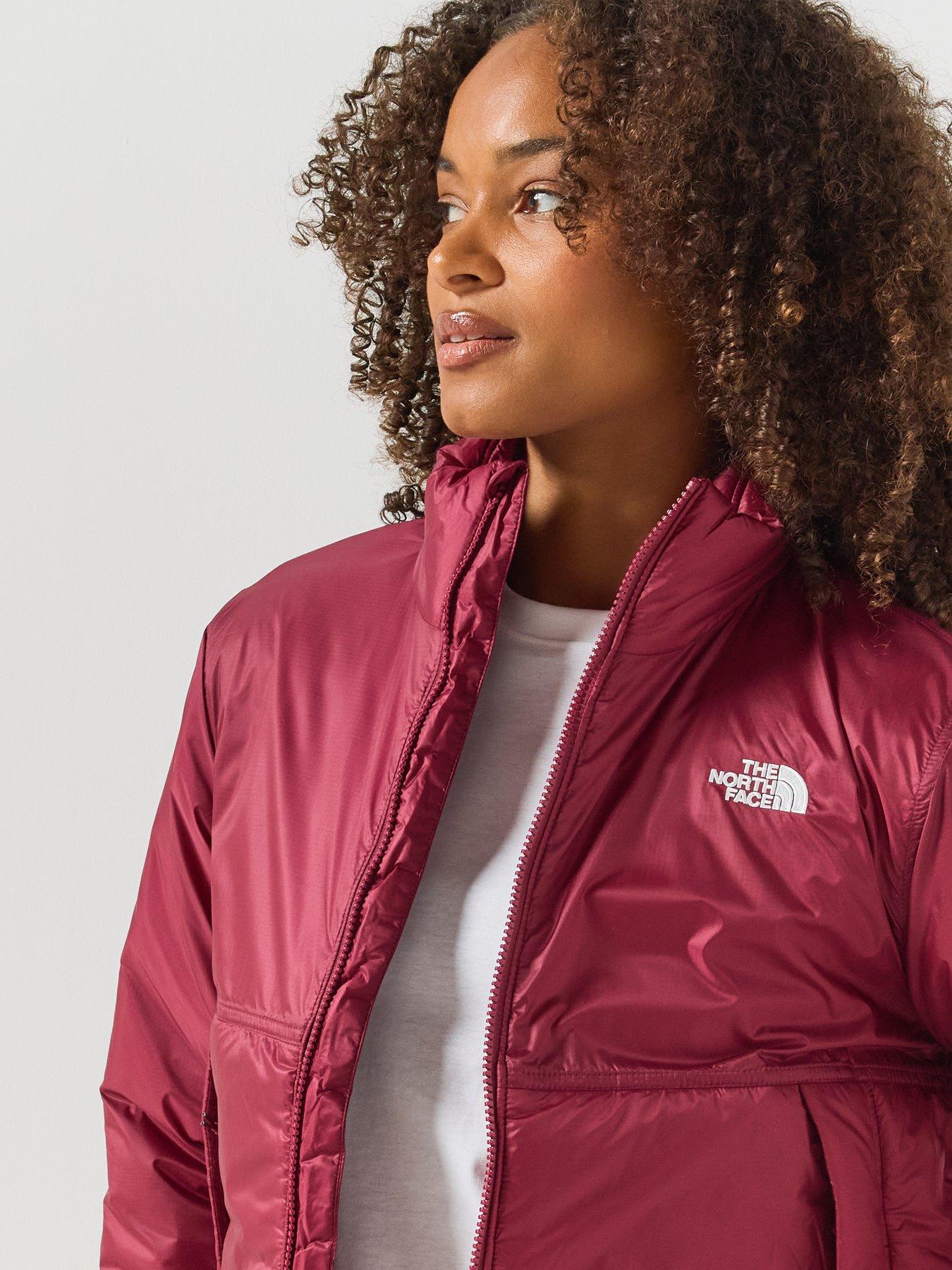 Image 6 of 6 of The North Face Womens Pertex Insulated Full Zip Jacket - Dark Red