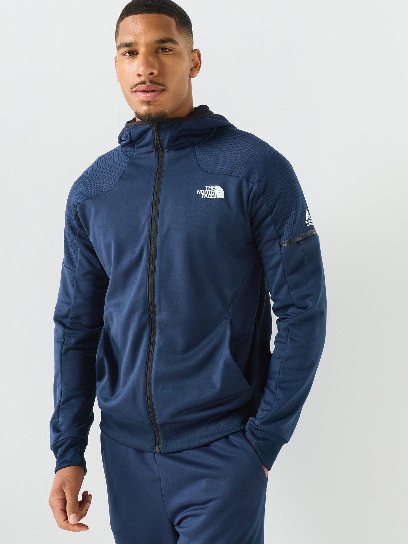 The North Face Mens Mountain Athletics Full Zip Fleece Jacket - Navy