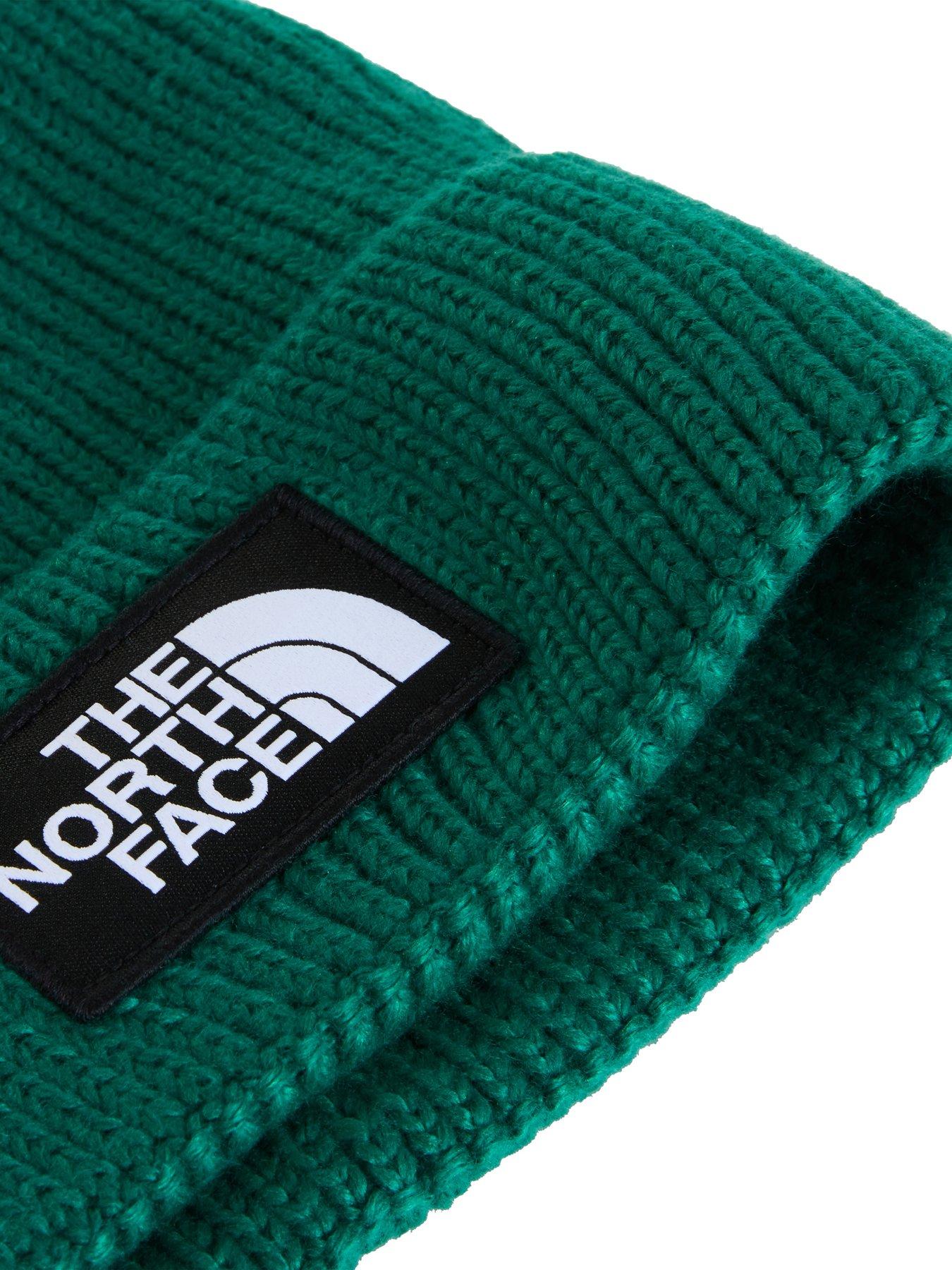 Image 3 of 3 of The North Face Mens Logo Box Pom Beanie - Green