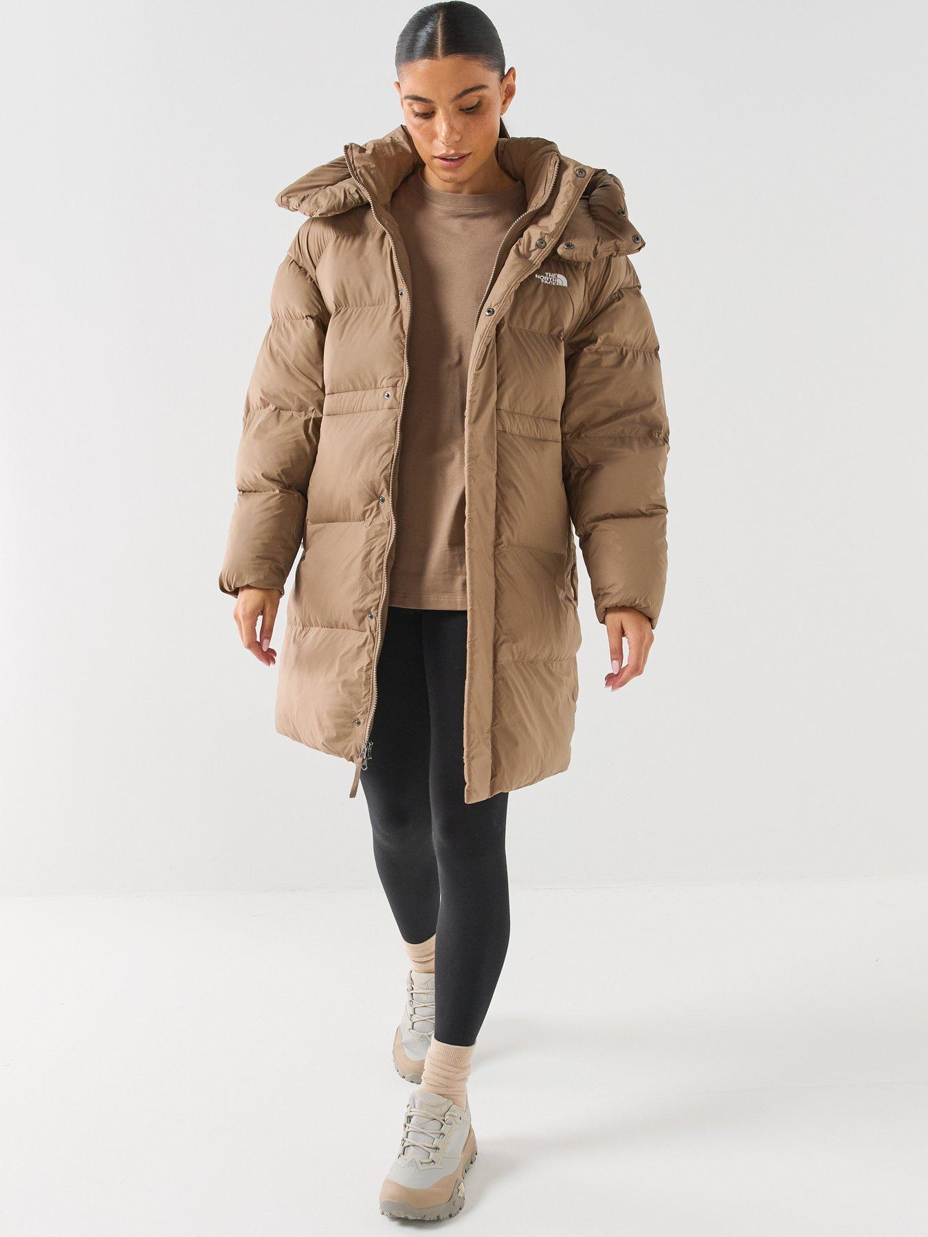 Image 3 of 6 of The North Face Womens Puffer Oversized Parka - Brown