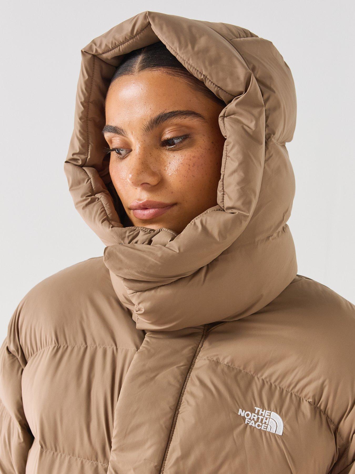 Image 4 of 6 of The North Face Womens Puffer Oversized Parka - Brown