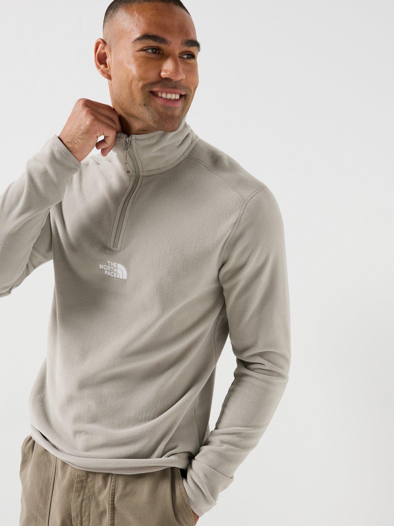 The North Face Mens Glacier 1/4 Zip Fleece - Beige