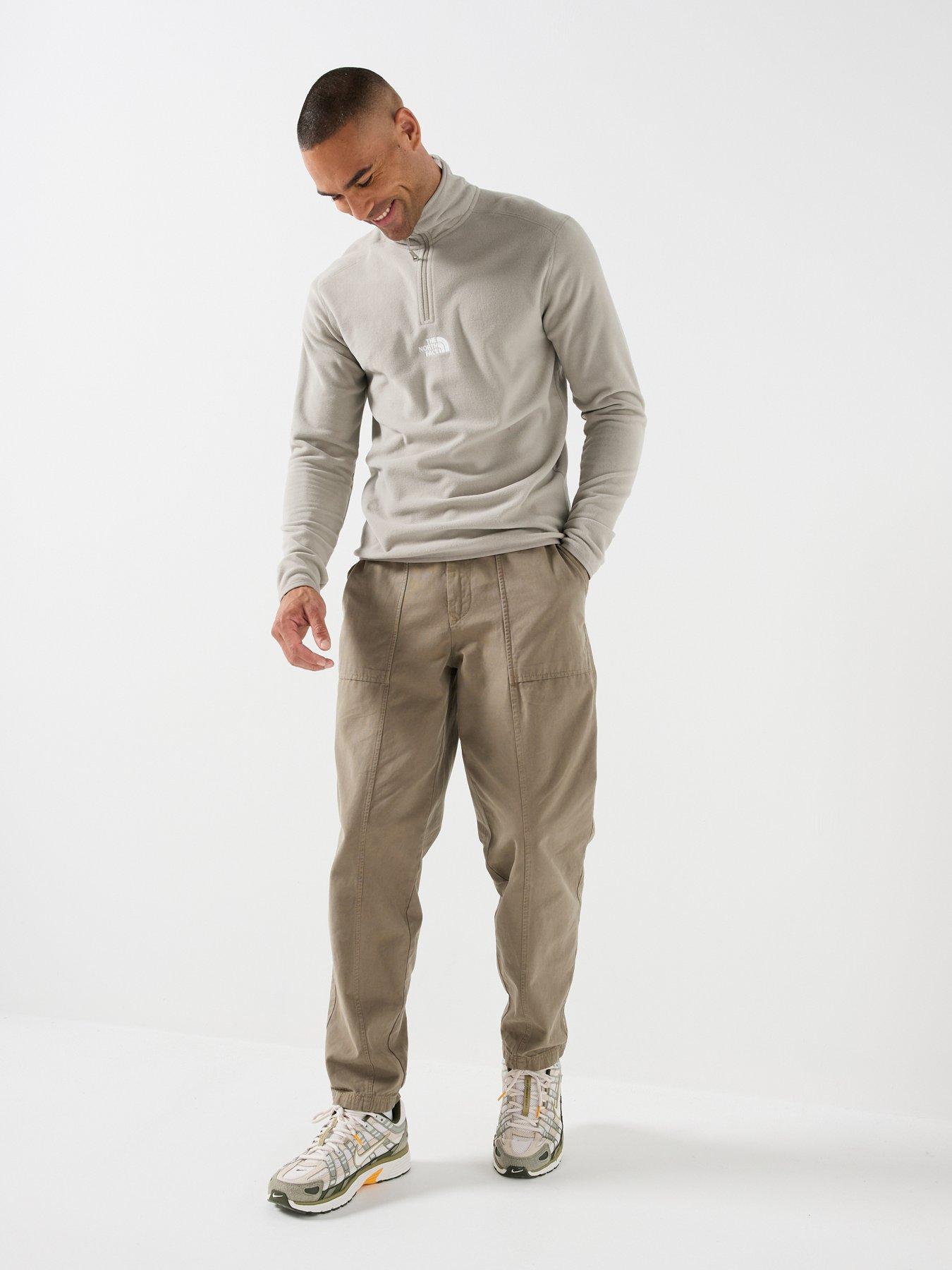 Image 3 of 5 of The North Face Mens Quarter Zip Regular Fit Fleece - Beige