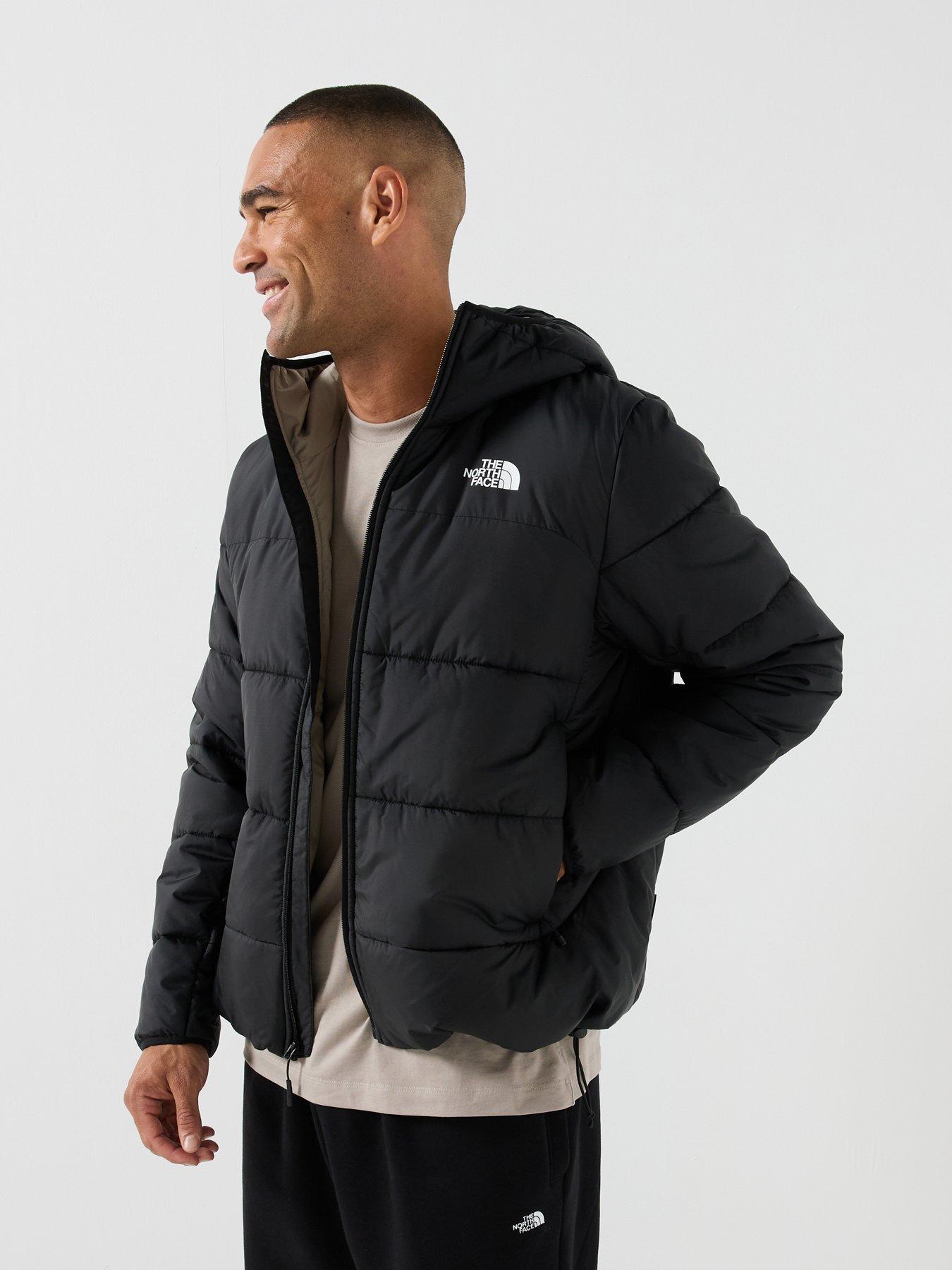 Image 1 of 6 of The North Face Mens Never Stop Exploring Hooded Mask Jacket - Black