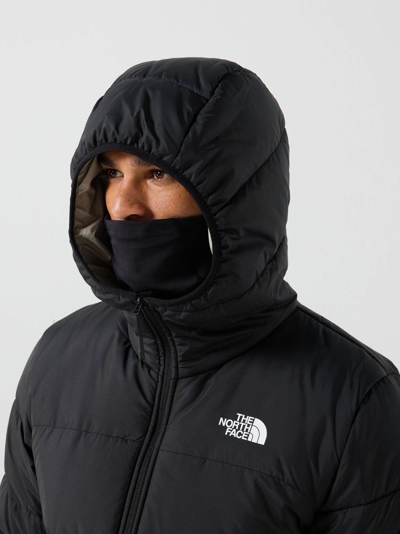 Image 4 of 6 of The North Face Mens Never Stop Exploring Hooded Mask Jacket - Black