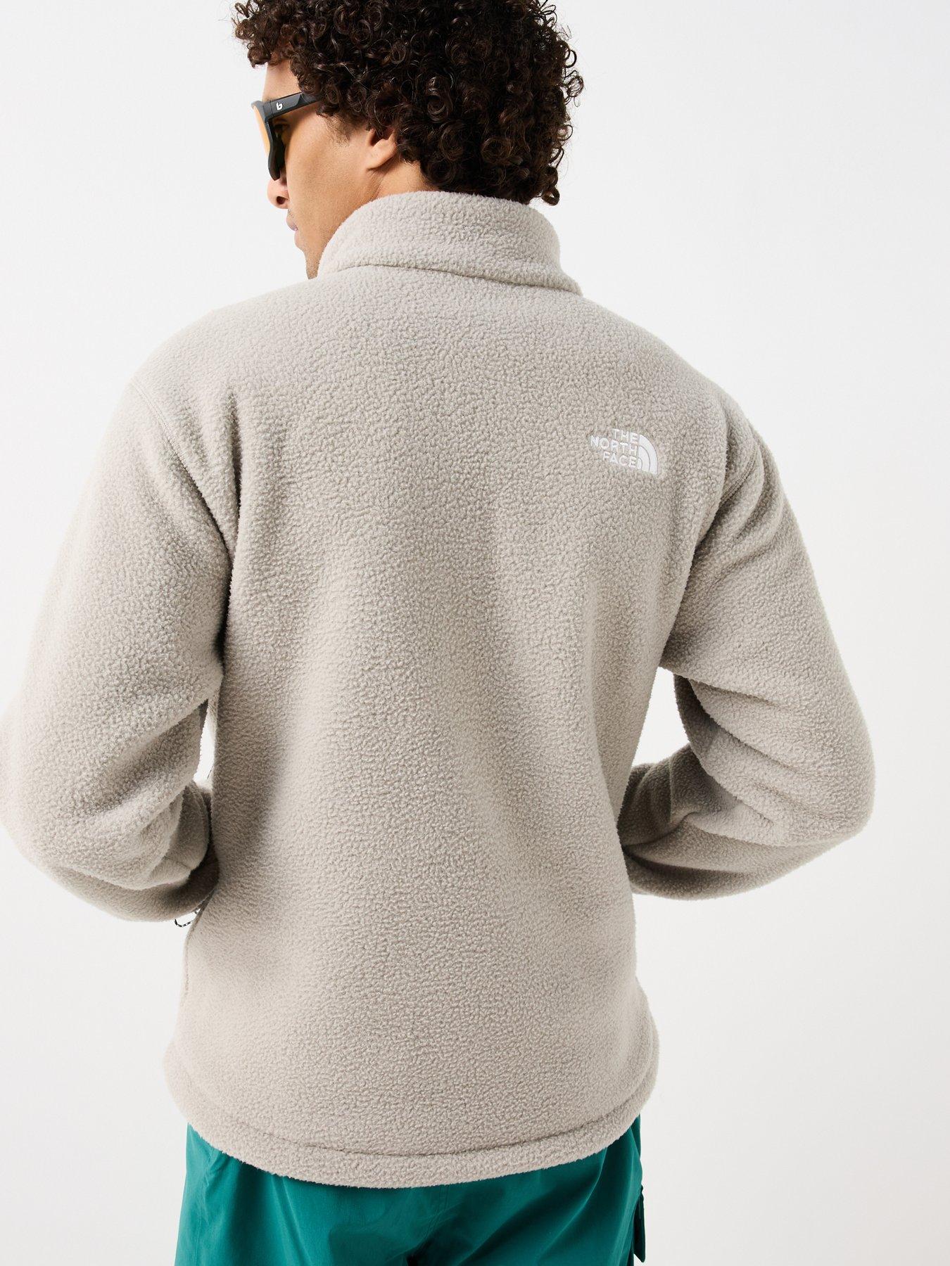 Image 2 of 6 of The North Face Mens Fleeski Quarter Zip Stand Collar Fleece - Grey