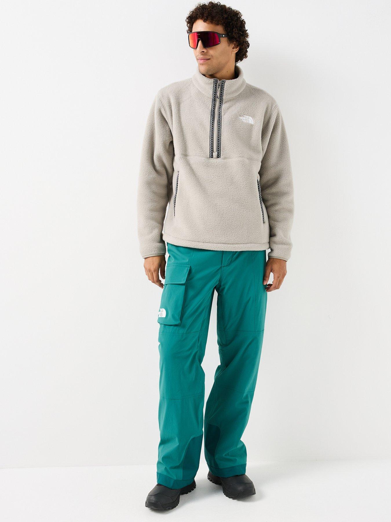 Image 3 of 6 of The North Face Mens Fleeski Quarter Zip Stand Collar Fleece - Grey