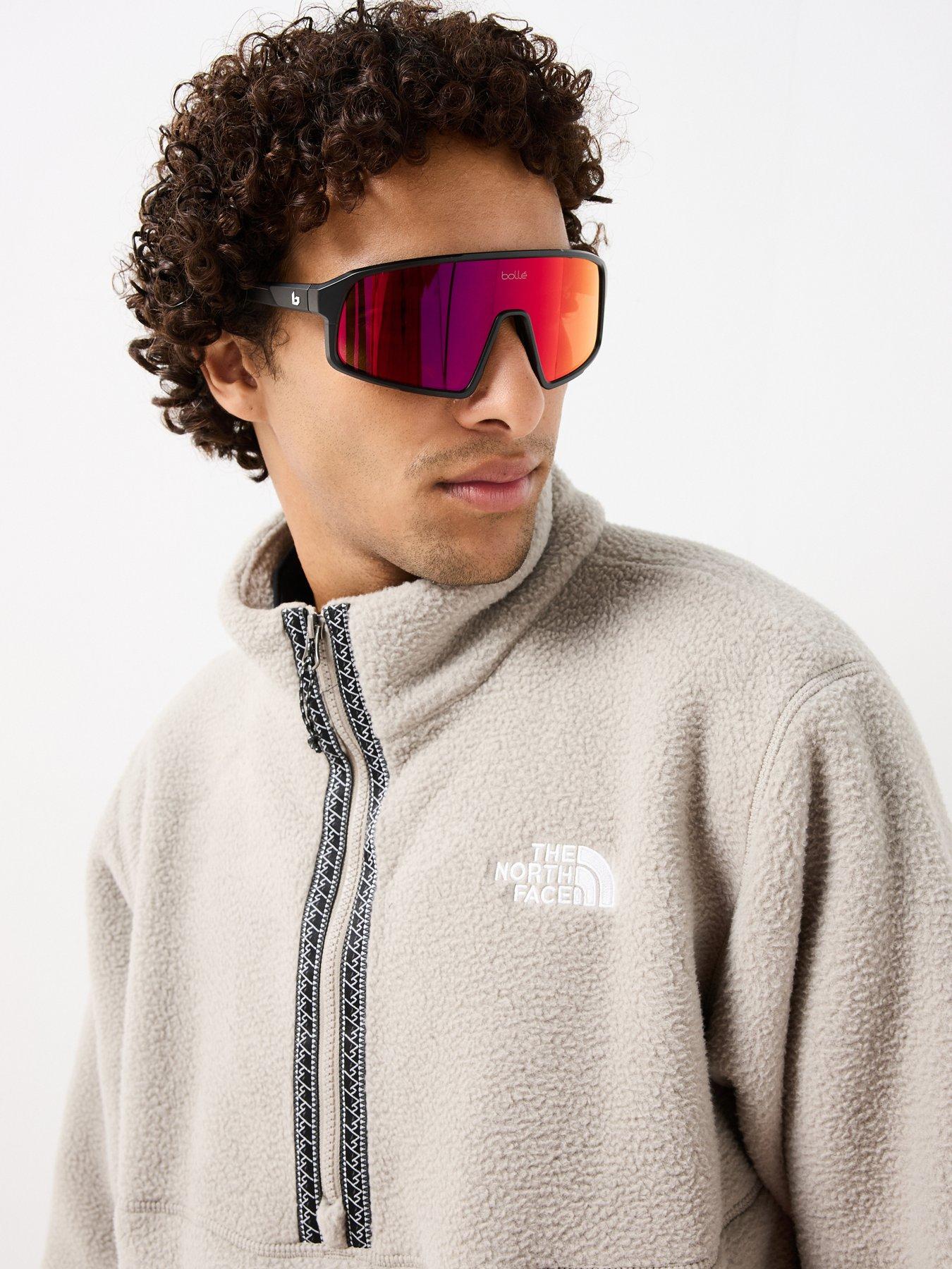 Image 4 of 6 of The North Face Mens Fleeski Quarter Zip Stand Collar Fleece - Grey