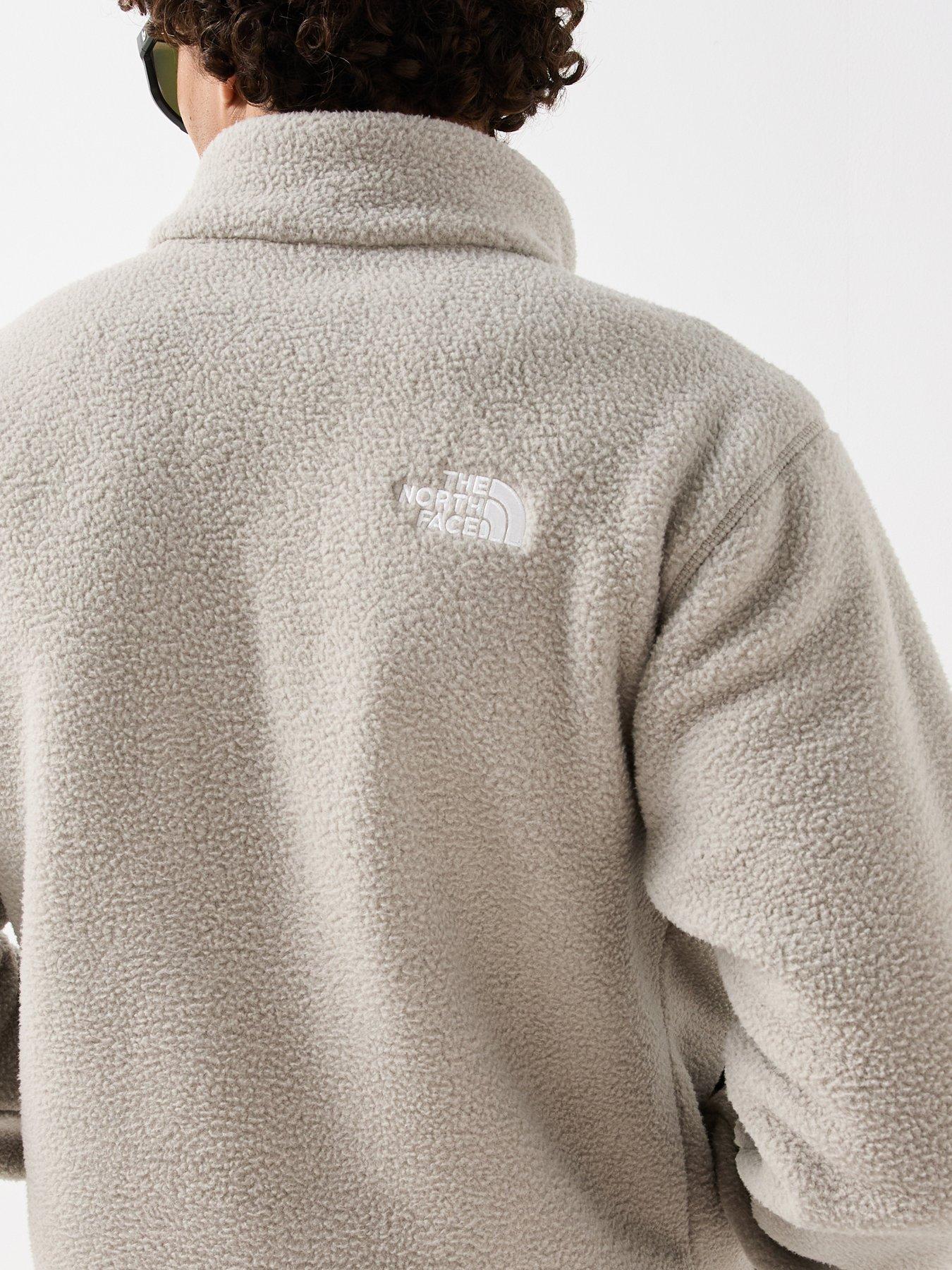Image 5 of 6 of The North Face Mens Fleeski Quarter Zip Stand Collar Fleece - Grey