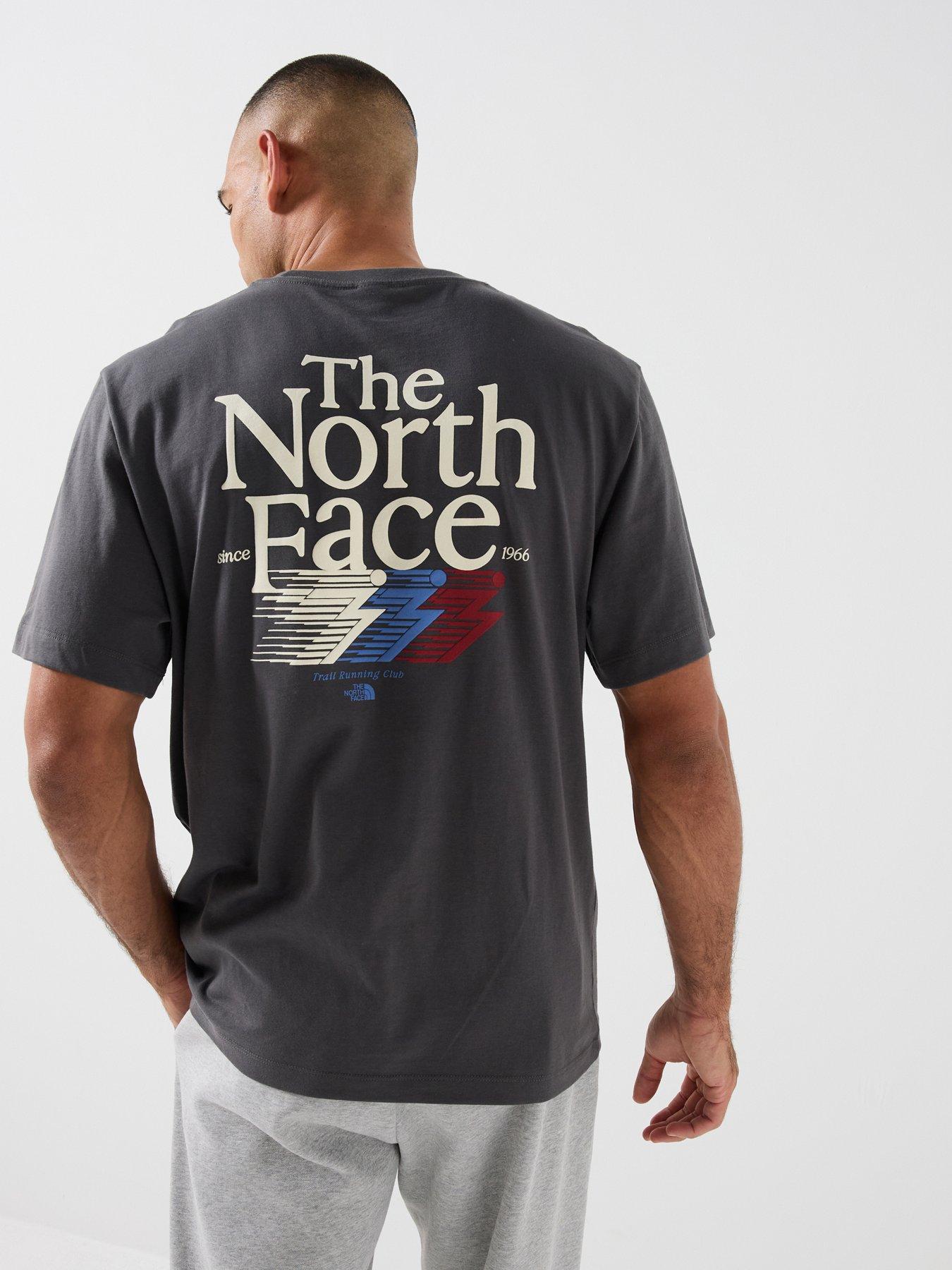 The North Face Mens Retro Trail Relaxed Graphic T-shirt - Grey