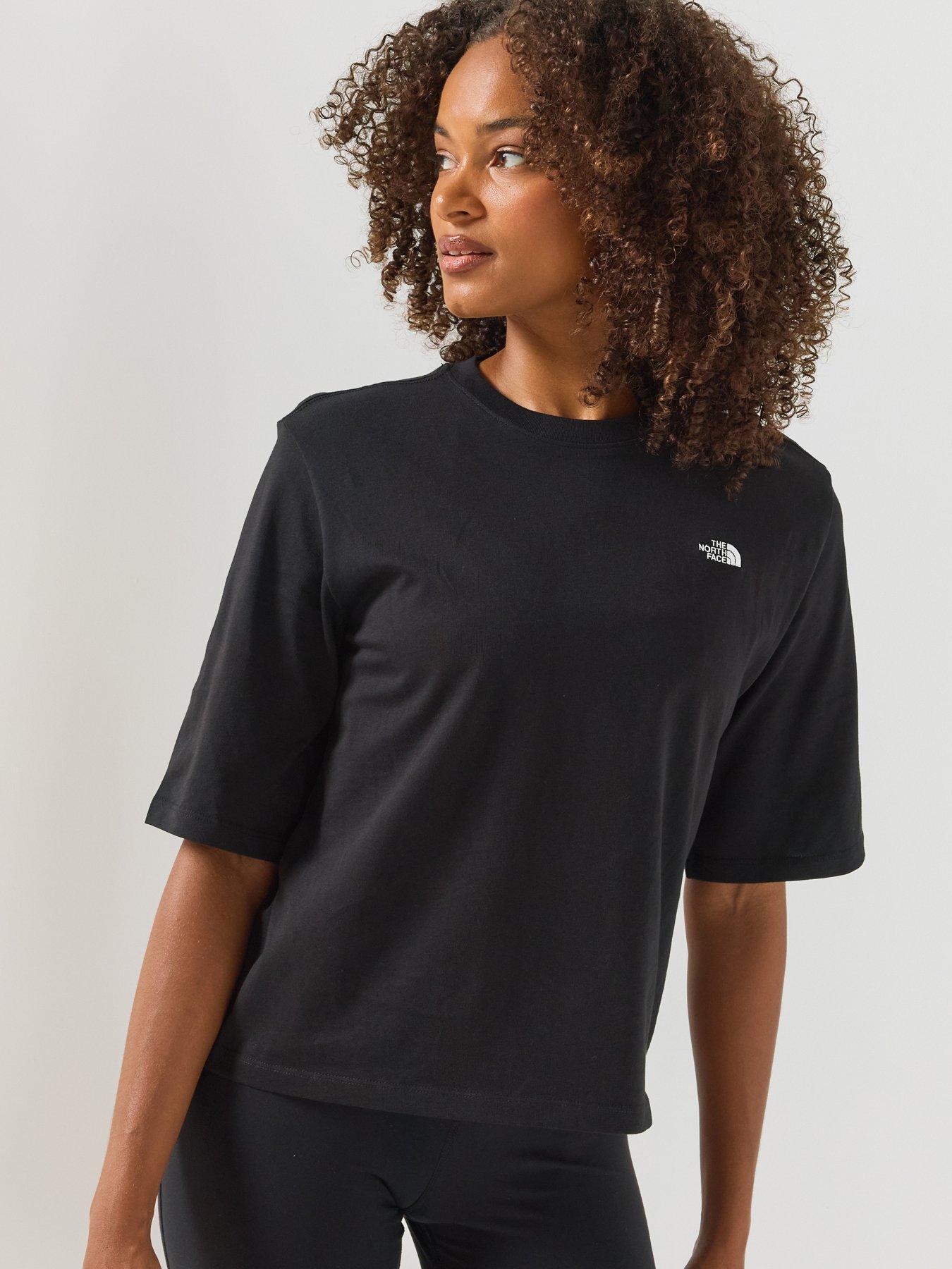 The North Face Womens Essential Simple Dome Boxy Relaxed T-shirt - Black
