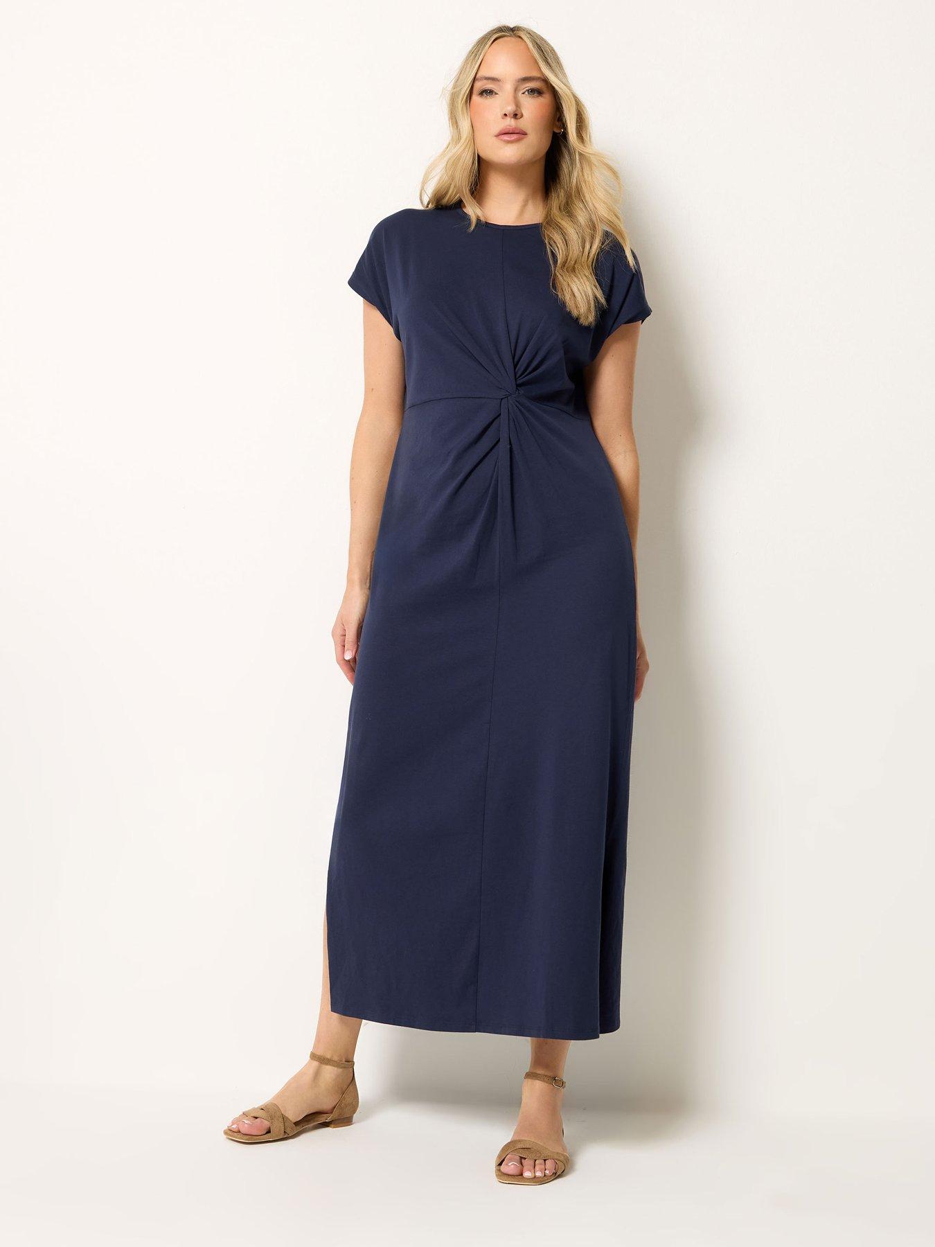 Long Tall Sally Twist Front Midaxi Dress - Blue