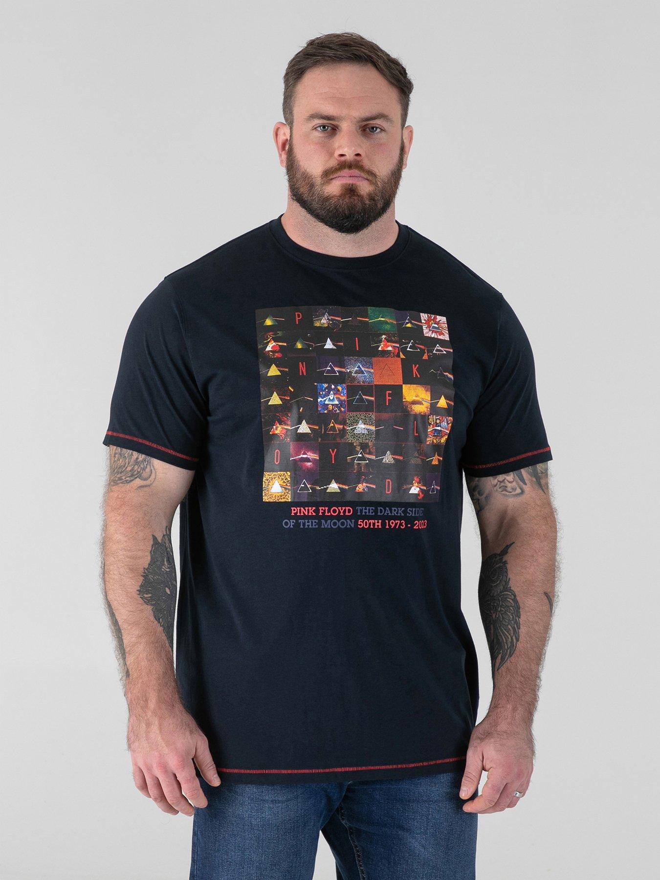 D555 Official Pink Floyd 50Th Anniversary Printed T-Shirt - Navy