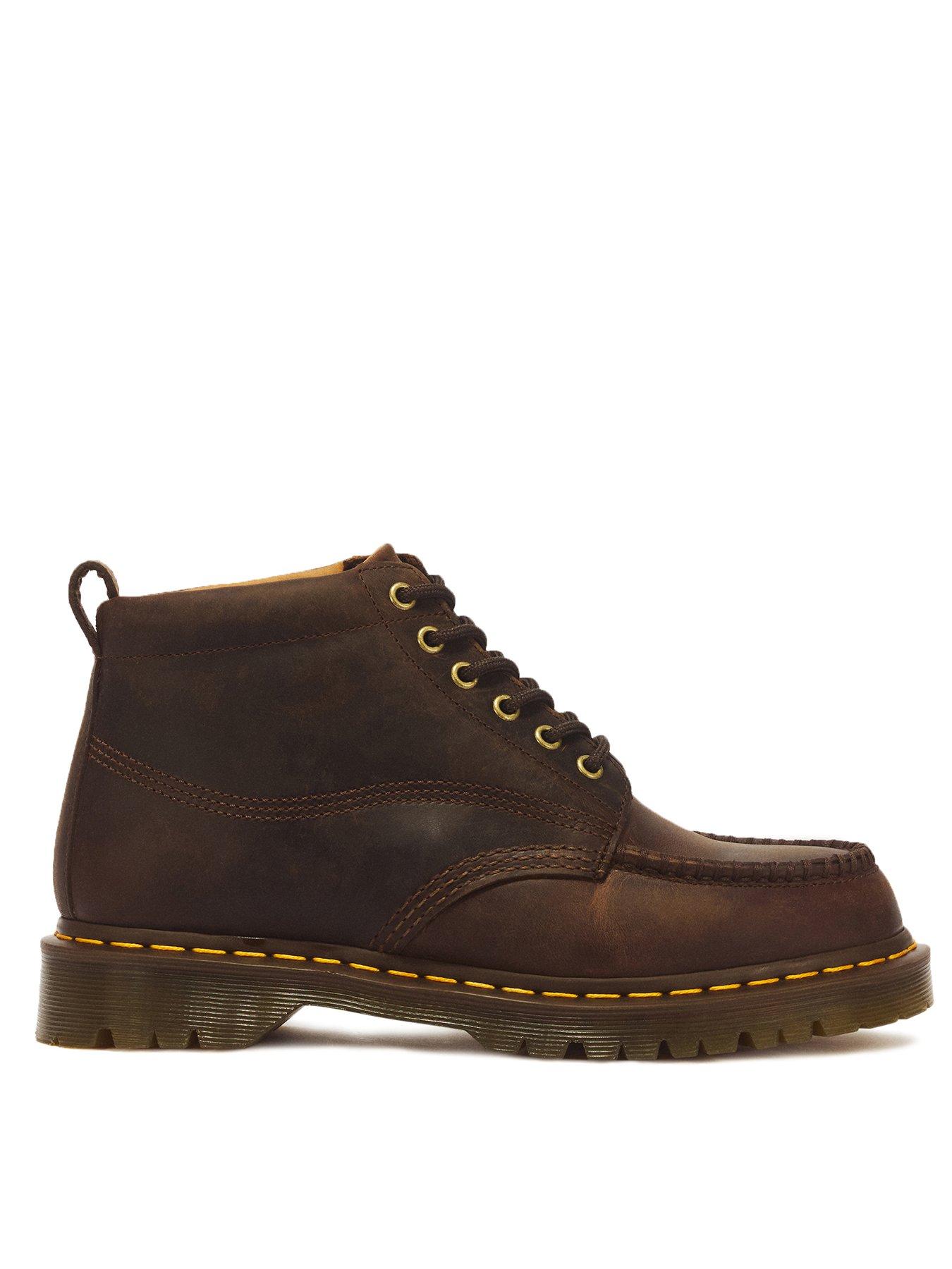 Dr Martens Dr Martens Lowell Chukka 6 Eye Boot Dark Brown Crazy Horse