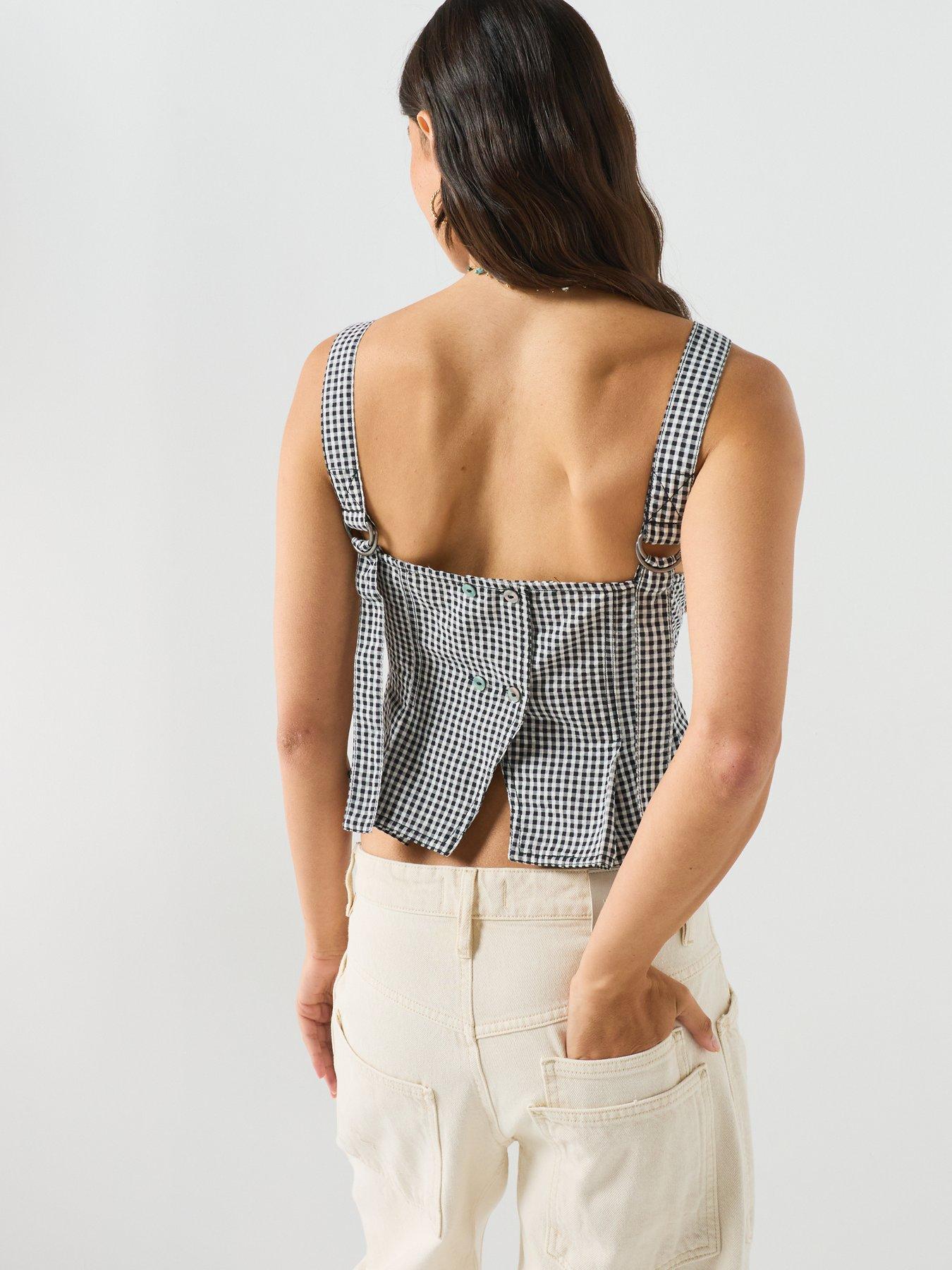Image 2 of 6 of FREE PEOPLE Sunfaded Top - Black
