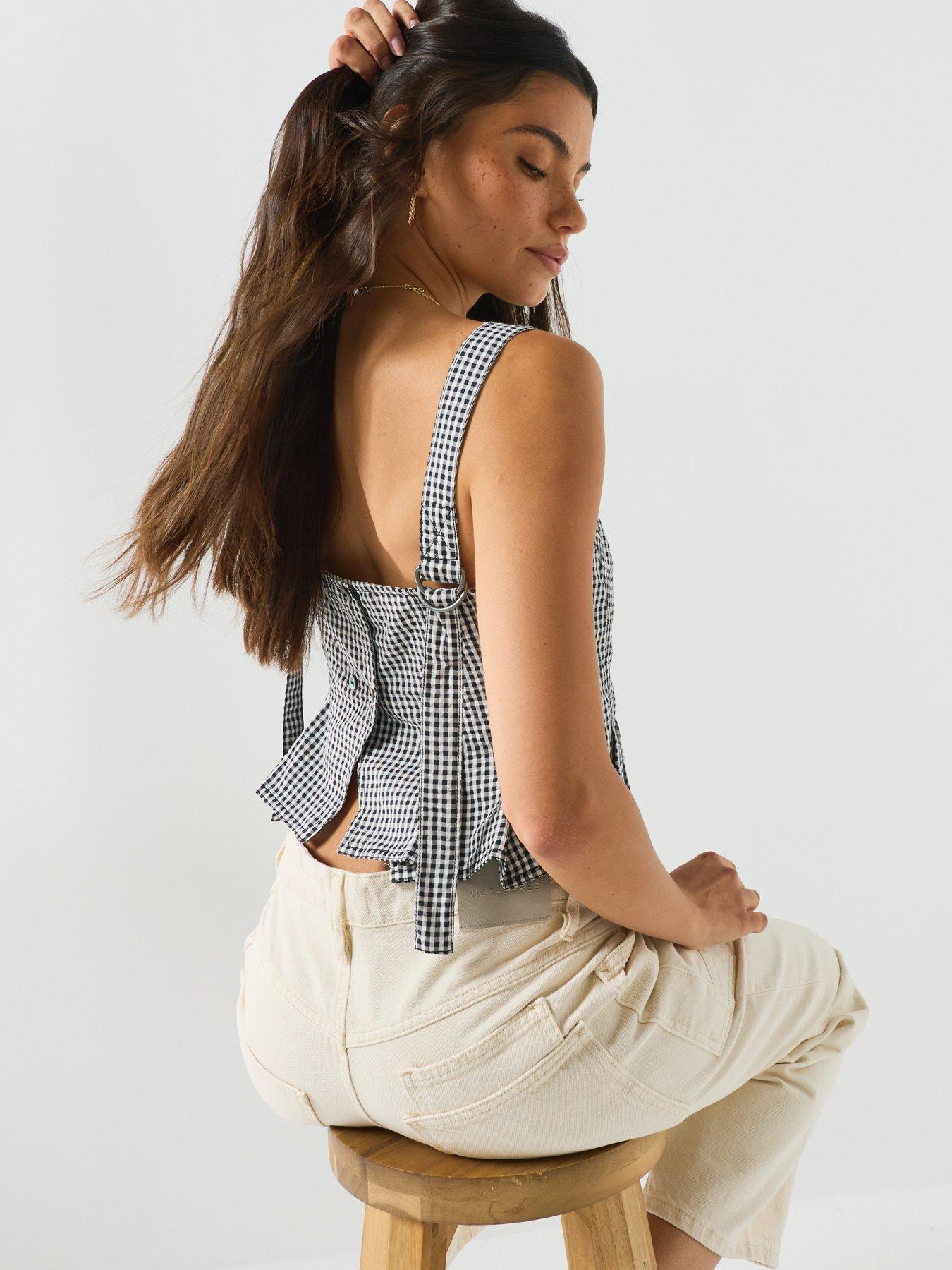 Image 5 of 6 of FREE PEOPLE Sunfaded Top - Black