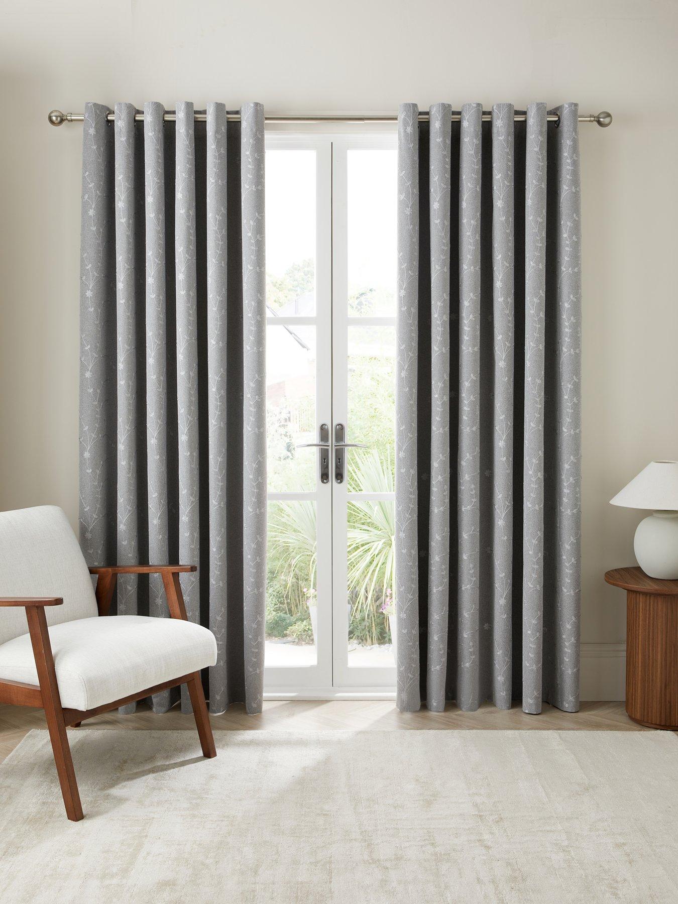 The Very Collection Copenhagan Fully Embroidered Blackout Curtain