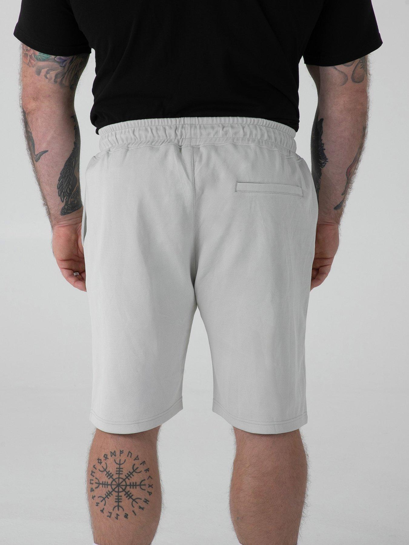 Image 2 of 6 of D555 Stretch Pique Elasticated Waist Shorts - Beige